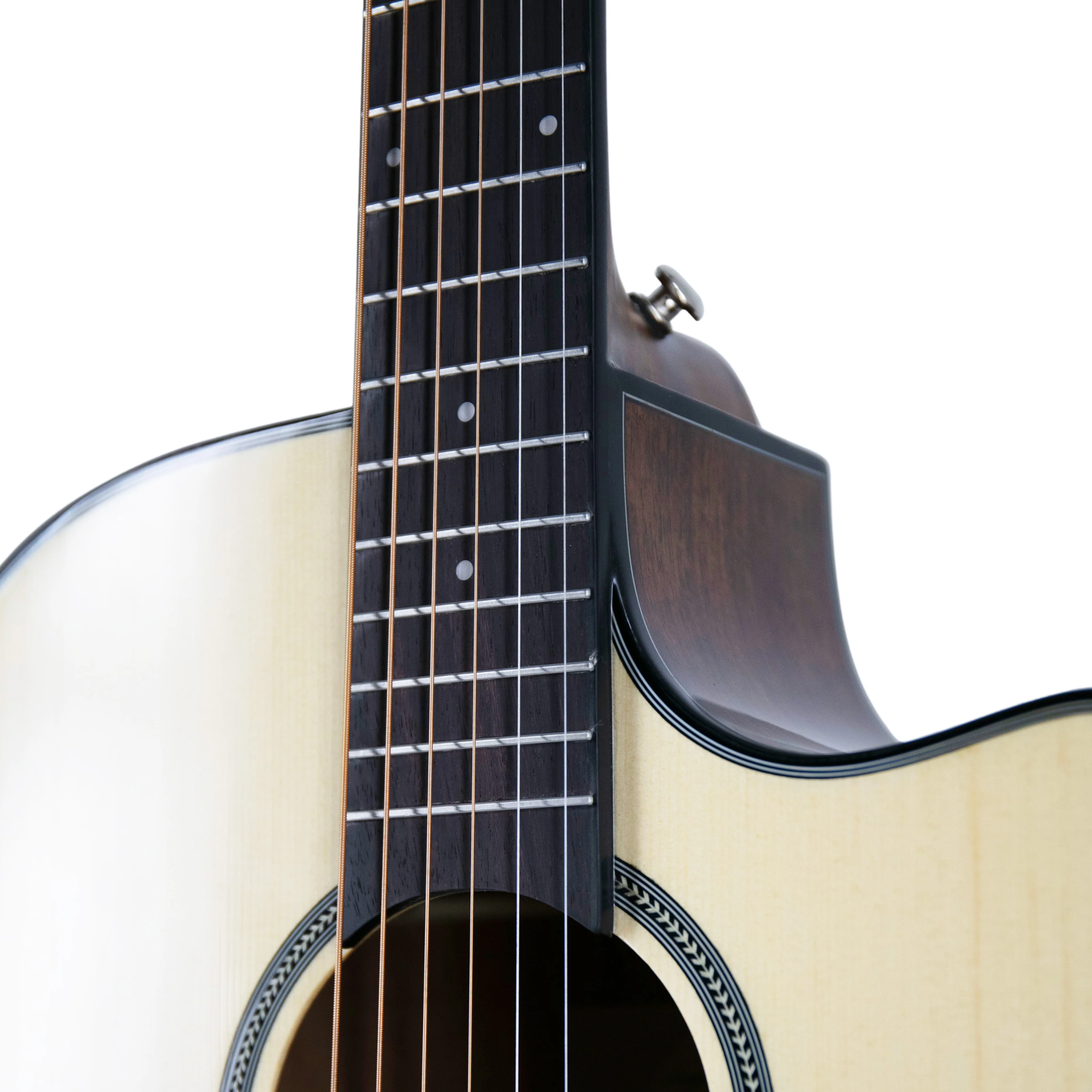 Harmony Foundation Series Terra FS GA Cutaway Acoustic Guitar, Natural Gloss - Image 10