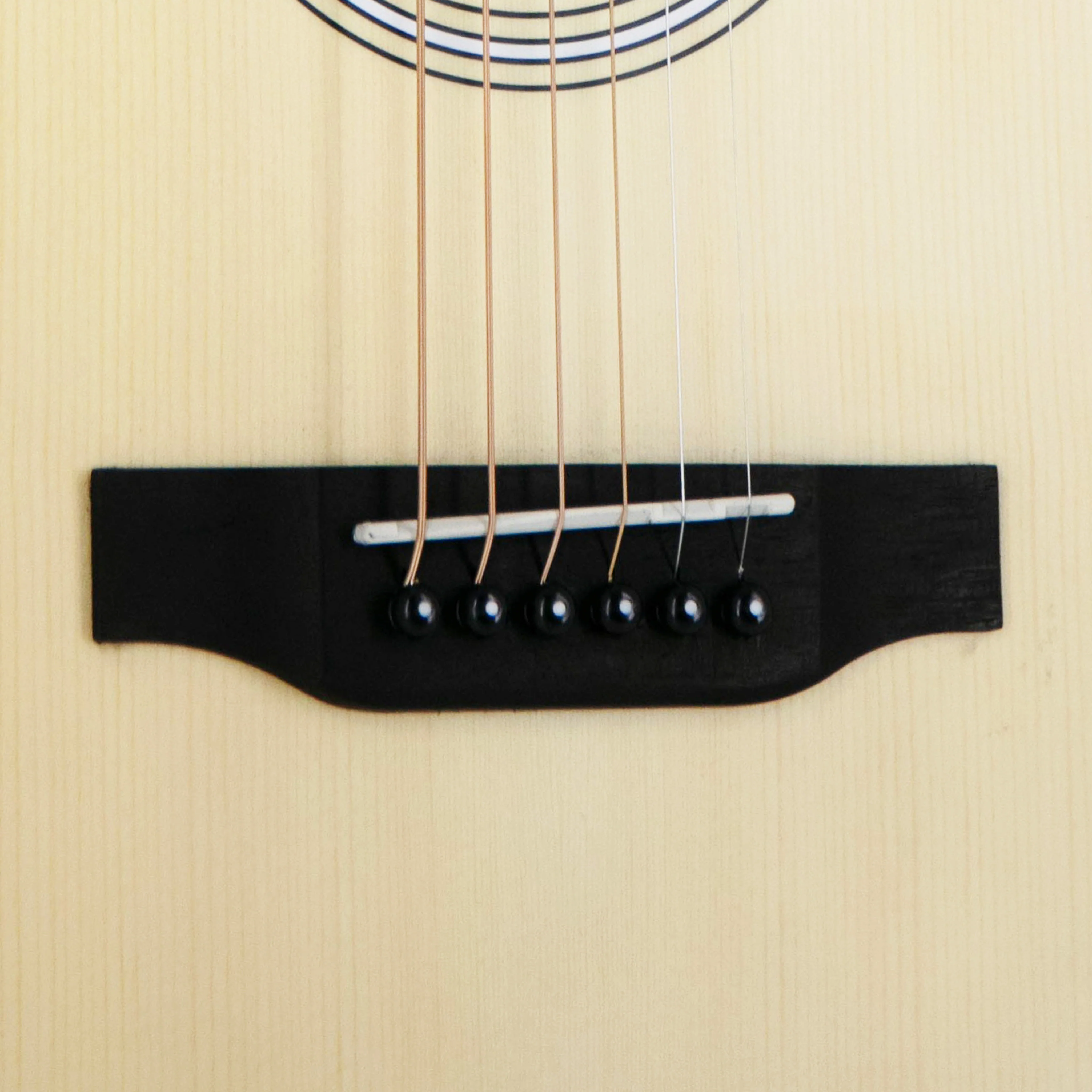 Harmony Foundation Series Terra Petite Dreadnought Acoustic Guitar w/Bag, Natural Satin - Image 13