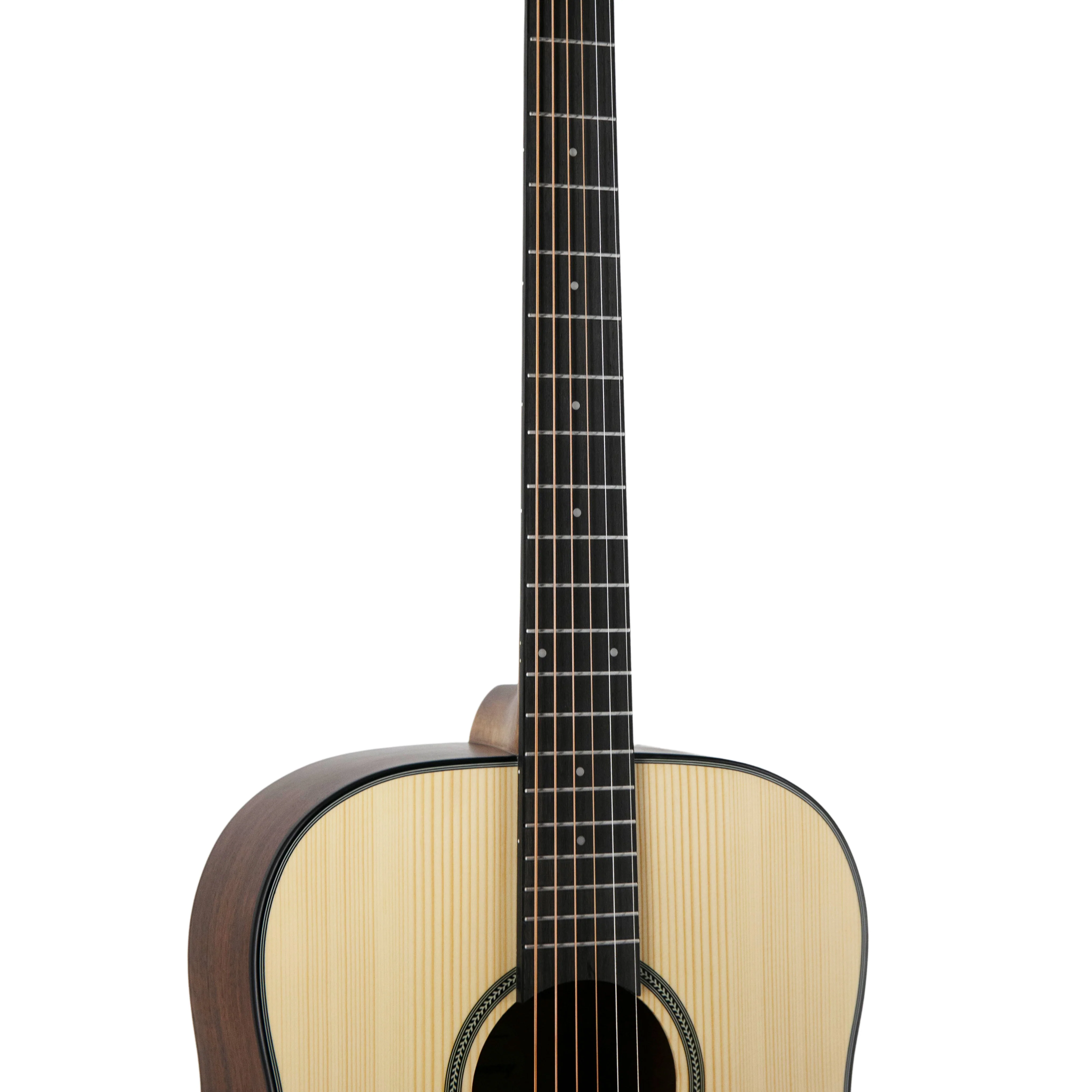 Harmony Foundation Series Terra ST Dreadnought Acoustic Guitar, Natural Satin - Image 7