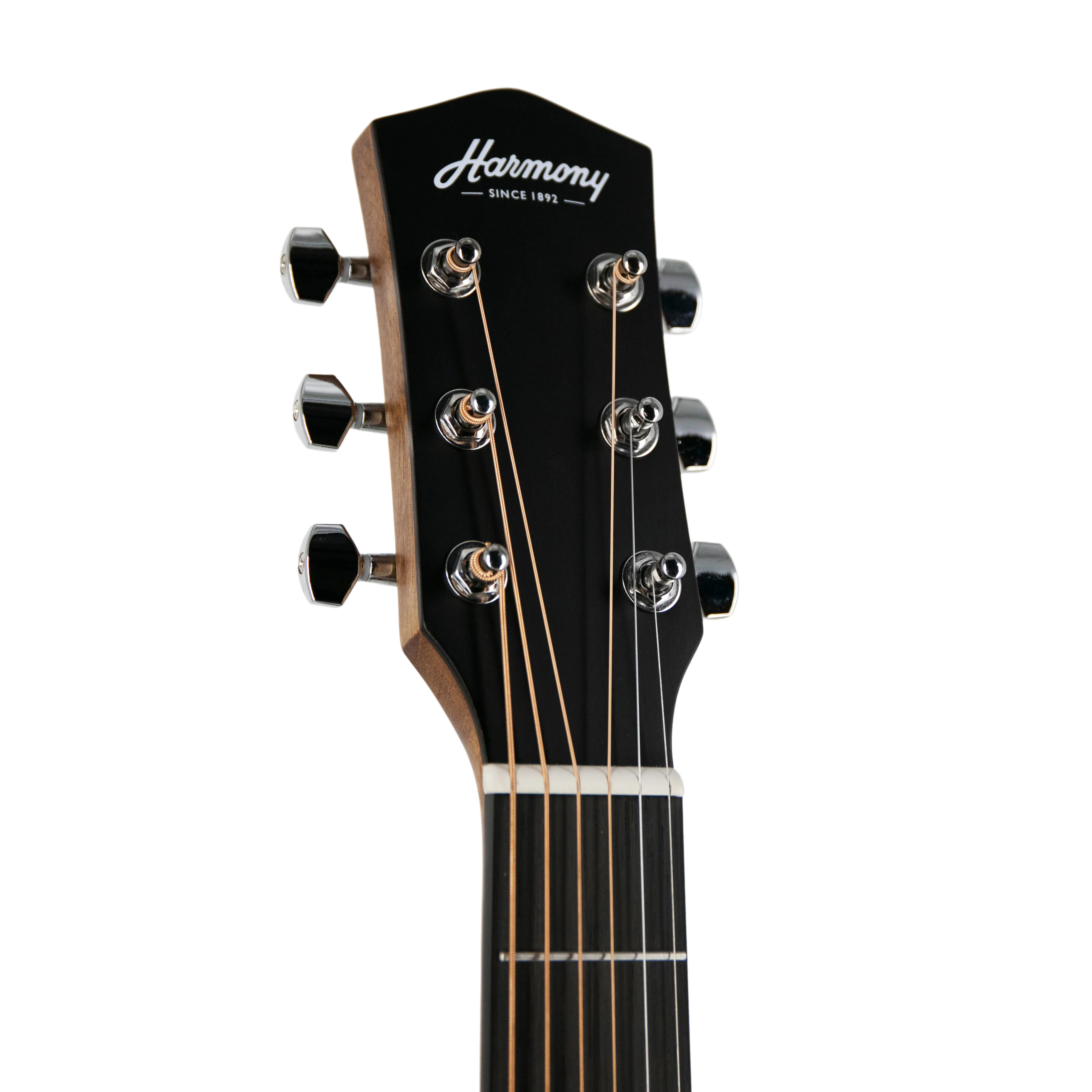 Harmony Foundation Series Terra ST Petite Dreadnought Acoustic Guitar w/Bag, Natural Satin - Image 6