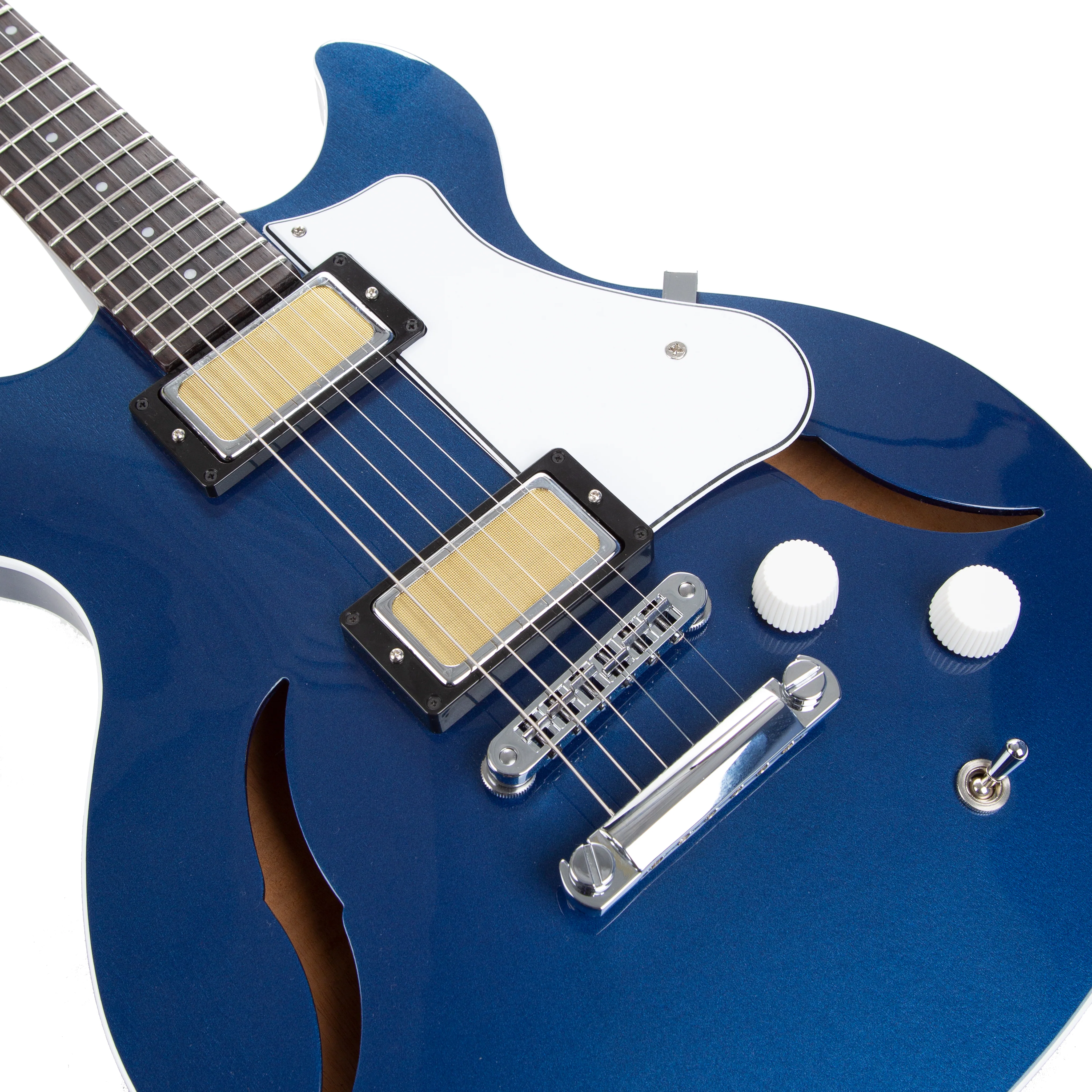 Harmony Standard Series Comet Electric Guitar w/Case, RW FB, Midnight Blue - Image 3