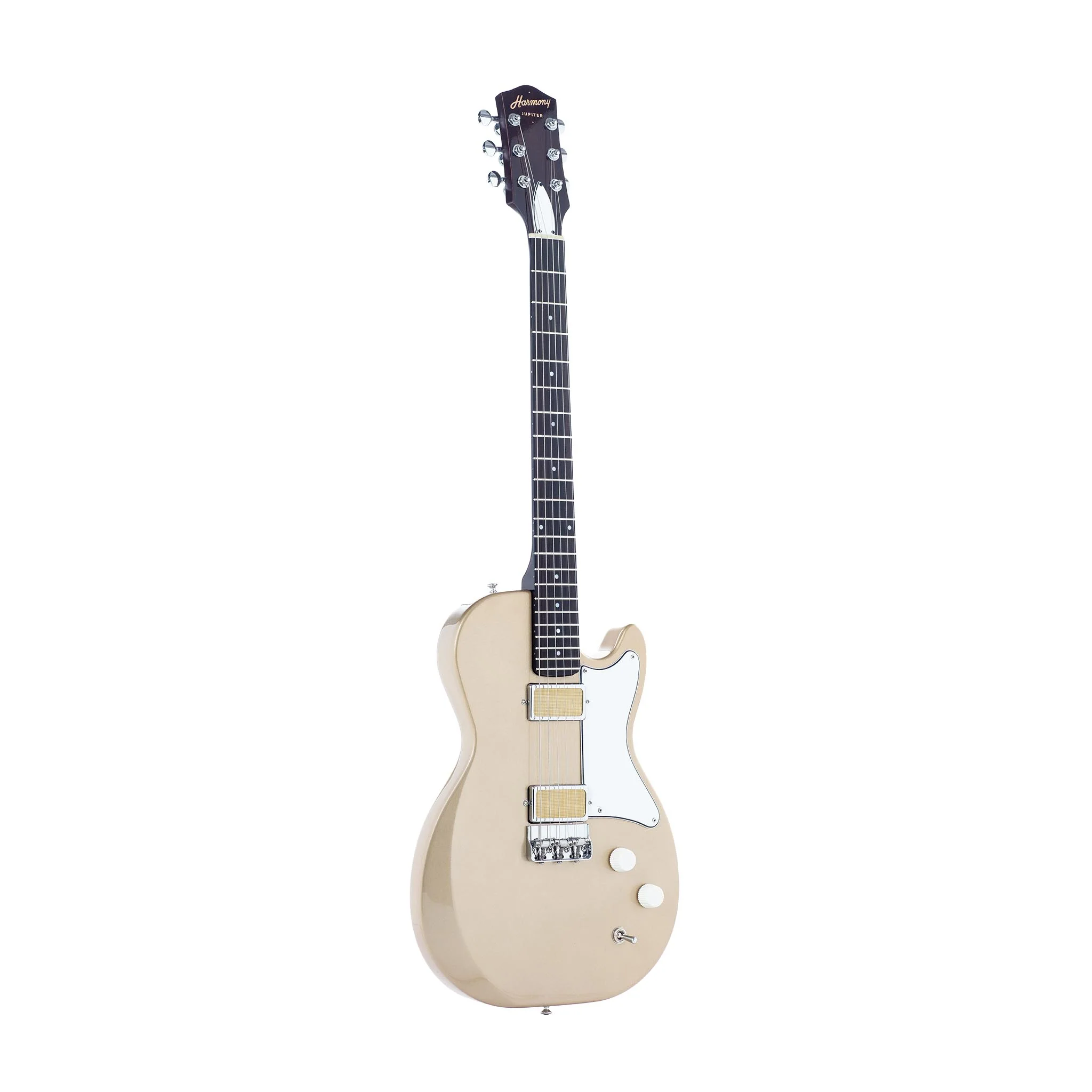 Harmony Standard Series Jupiter Electric Guitar w/Case, RW FB, Champagne - Image 3