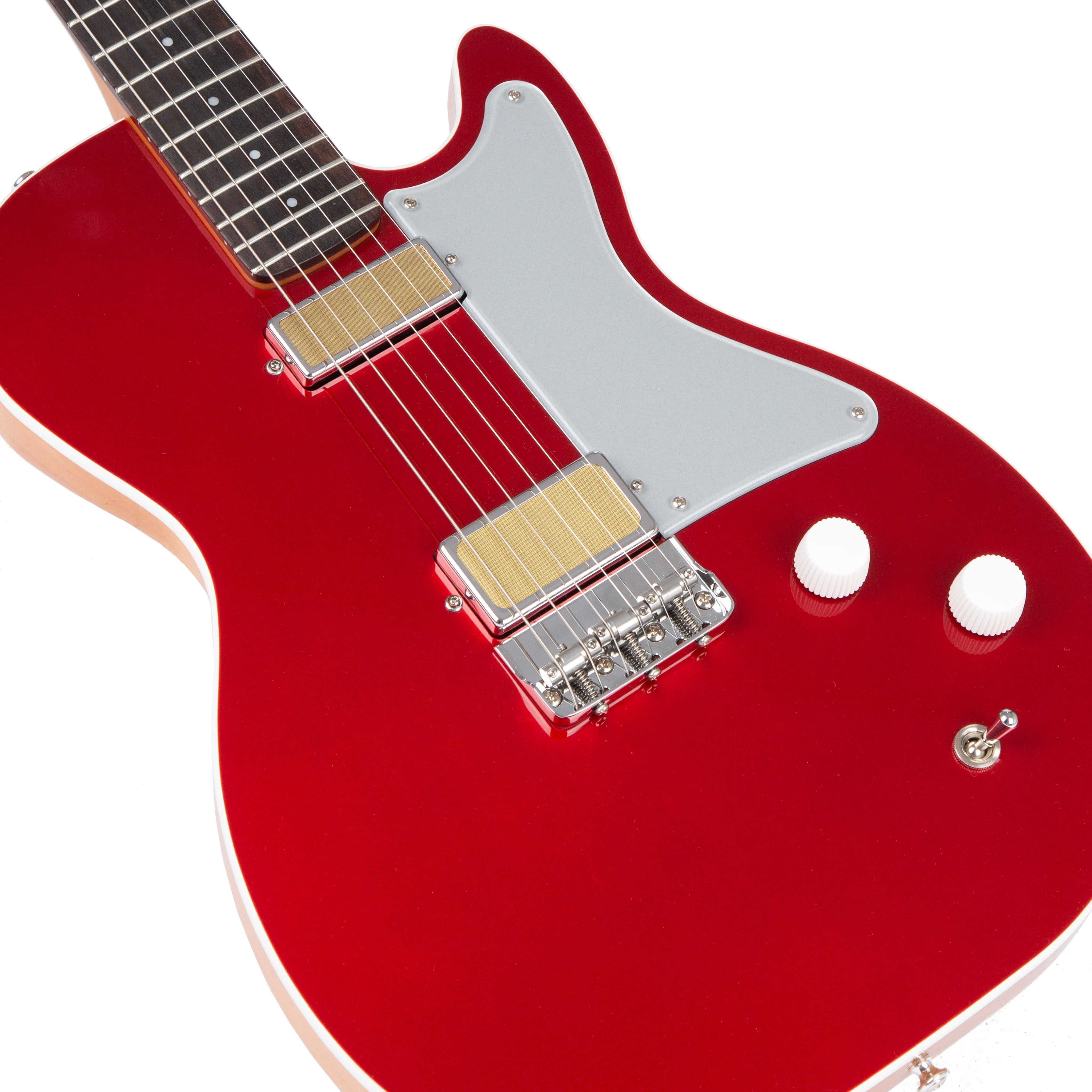 Harmony Standard Series Jupiter Thinline Electric Guitar w/Case, Cherry - Image 3