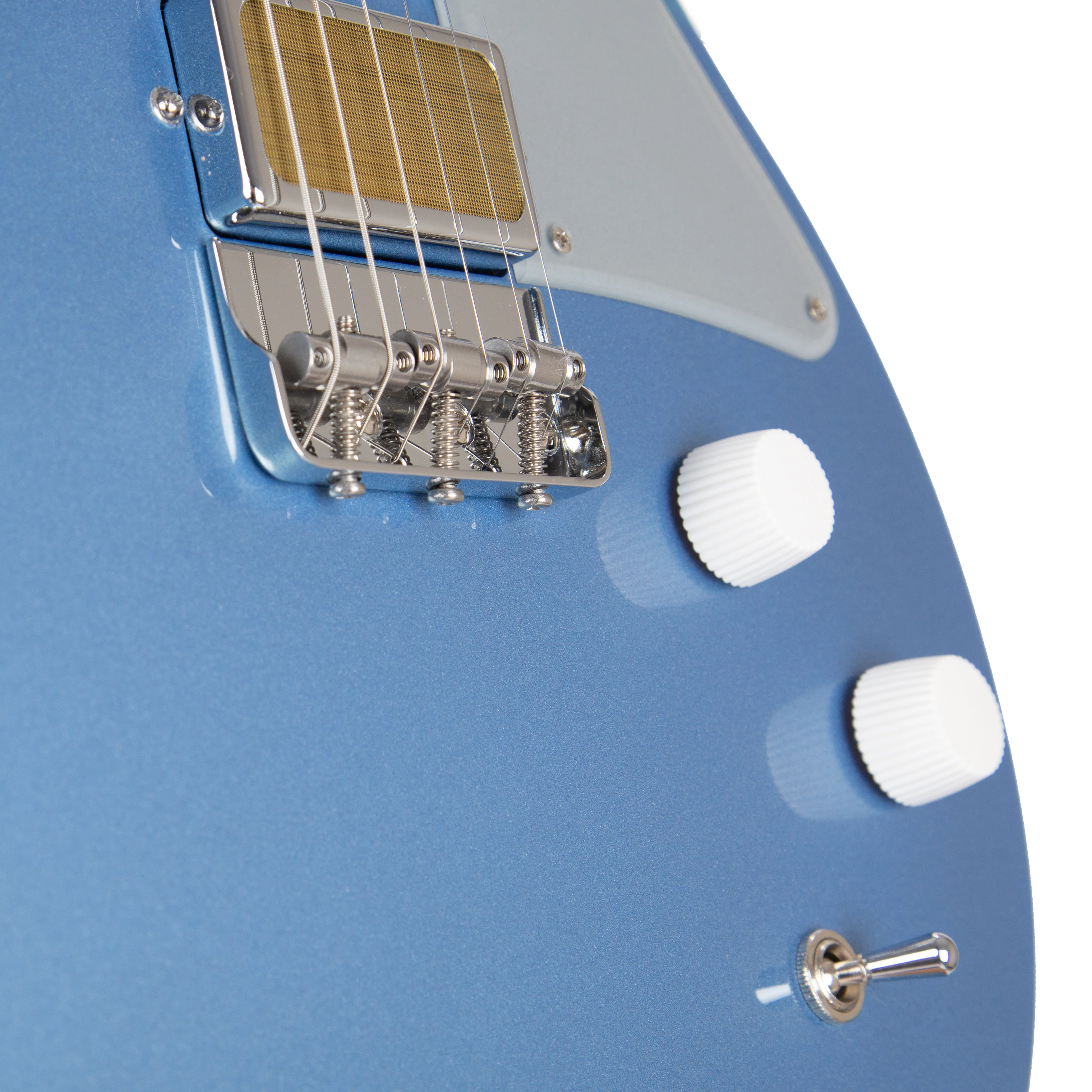 Harmony Standard Series Jupiter Thinline Electric Guitar w/Case, Sky Blue - Image 6