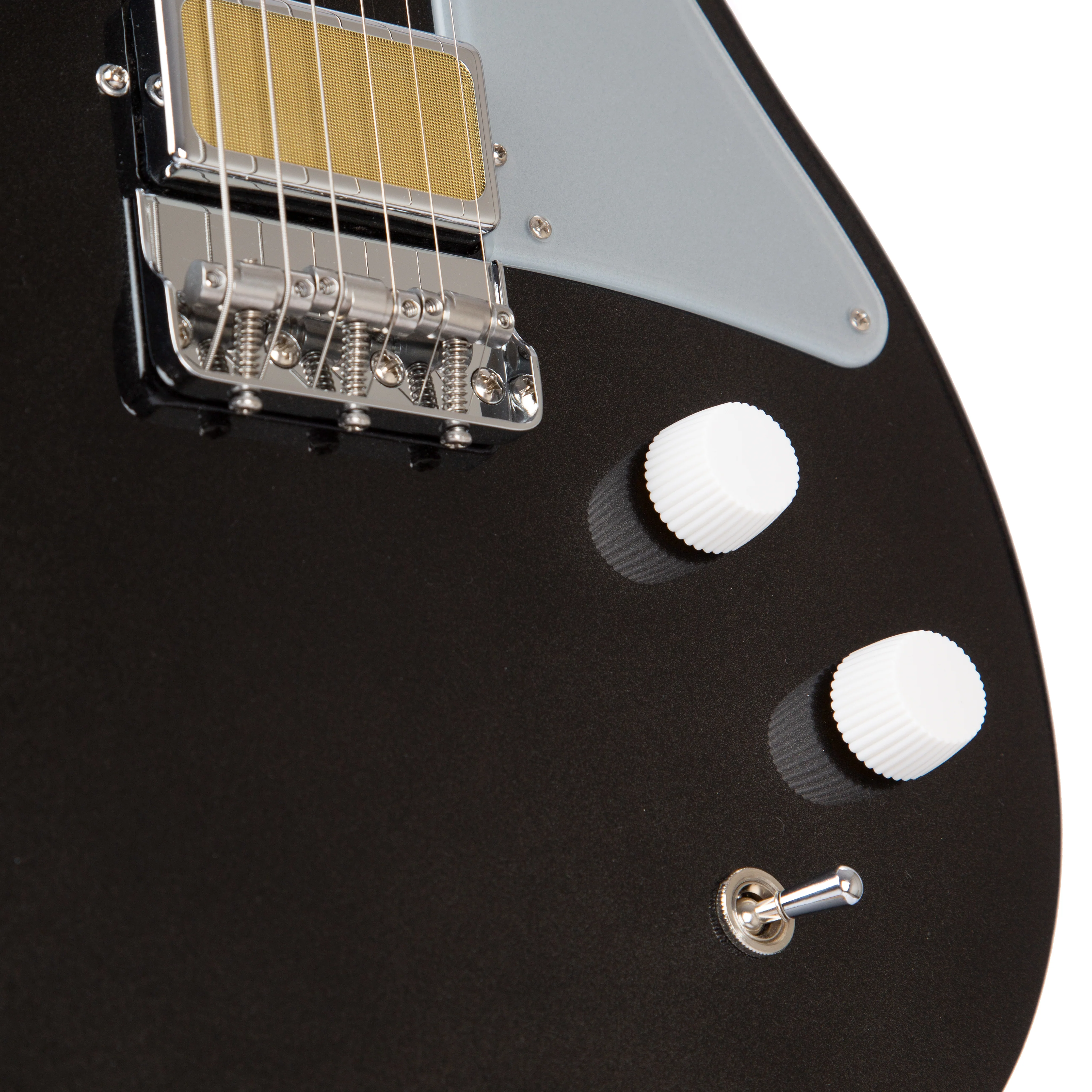 Harmony Standard Series Jupiter Thinline Electric Guitar w/Case, Space Black - Image 8