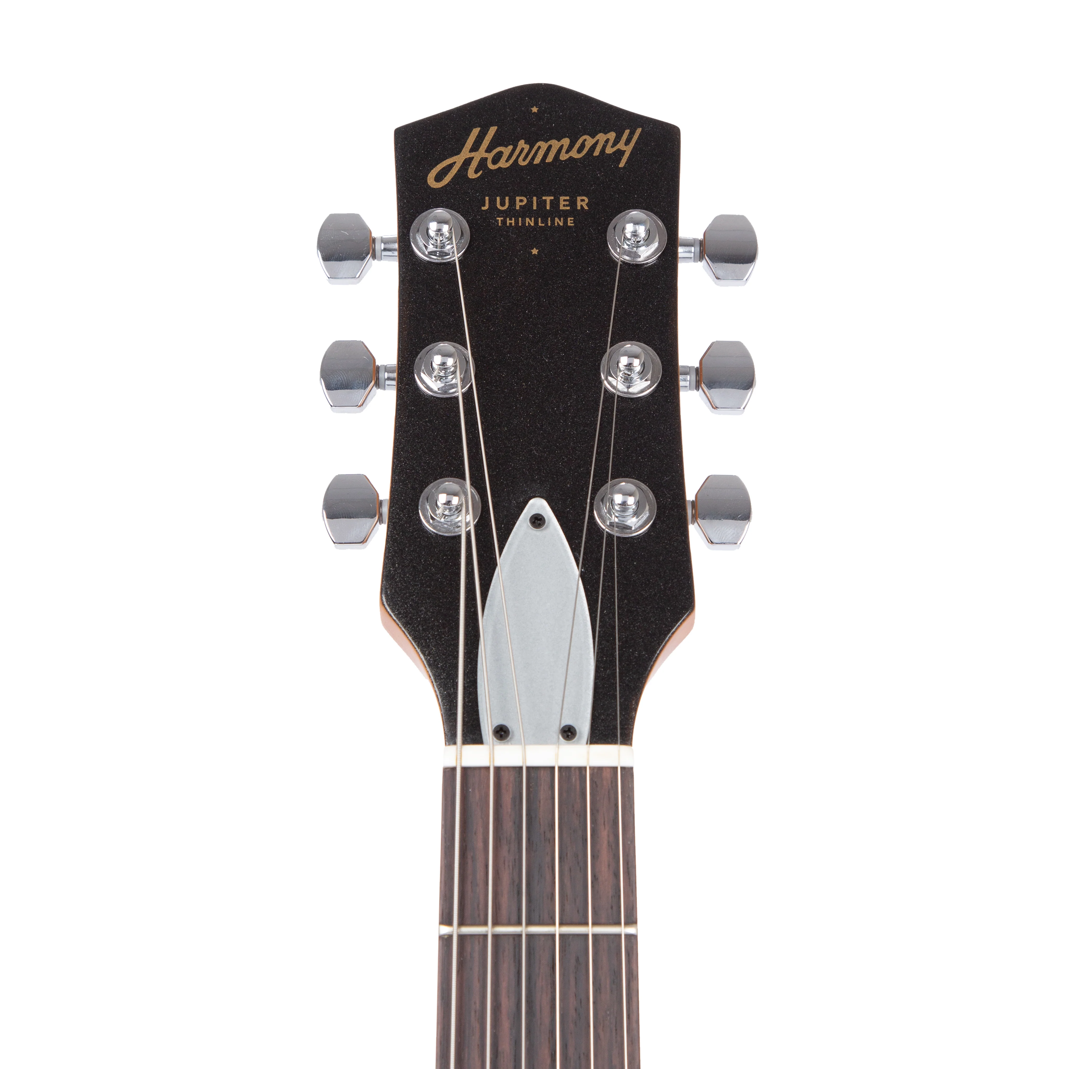 Harmony Standard Series Jupiter Thinline Electric Guitar w/Case, Space Black - Image 9