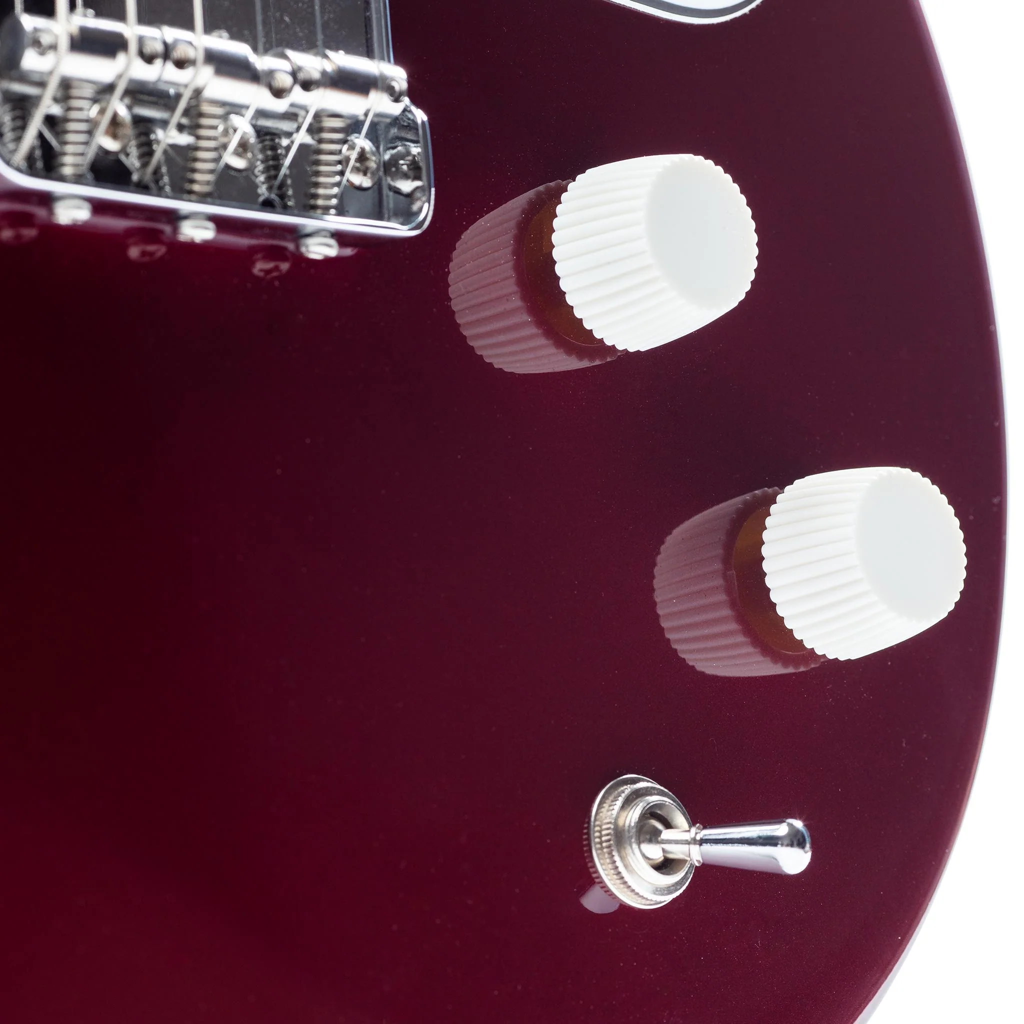 Harmony Standard Series Rebel Electric Guitar w/Case, RW FB, Burgundy - Image 7