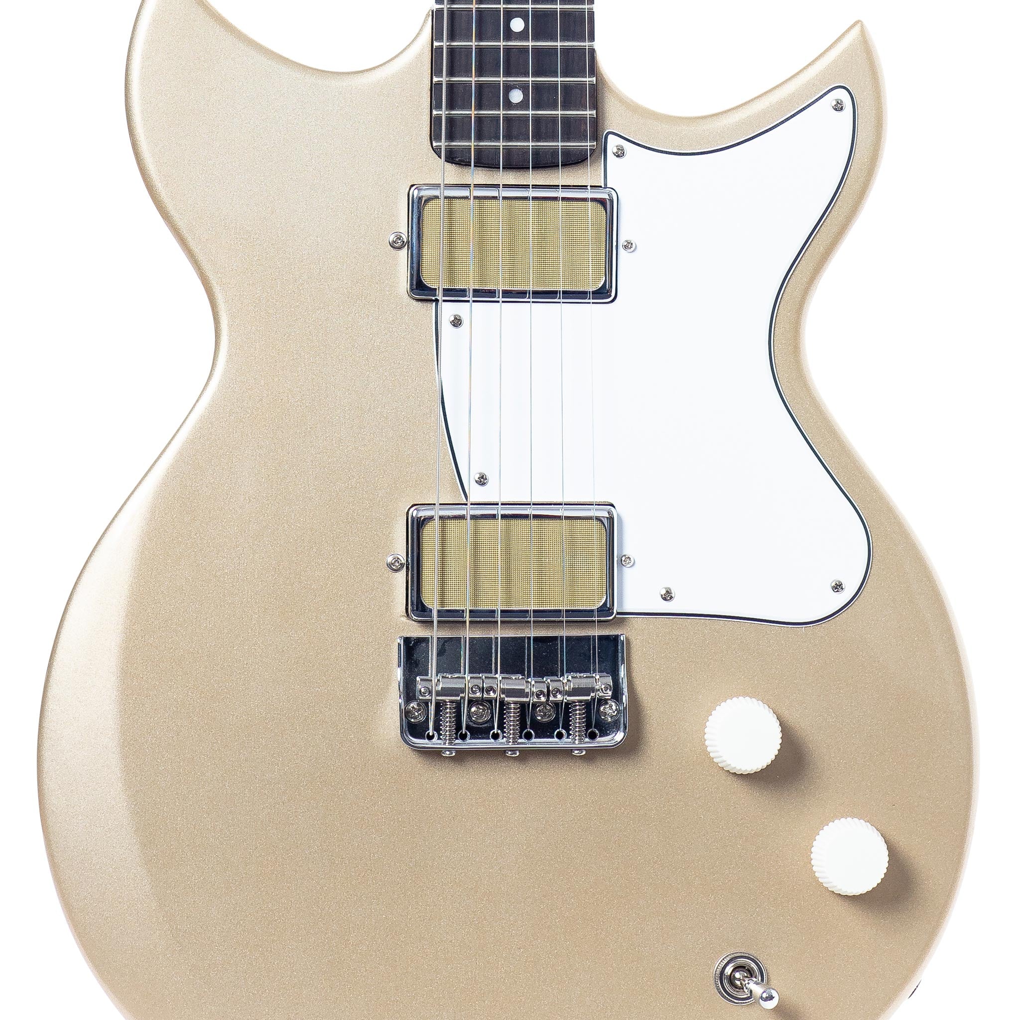 Harmony Standard Series Rebel Electric Guitar w/Case, RW FB, Champagne - Image 4
