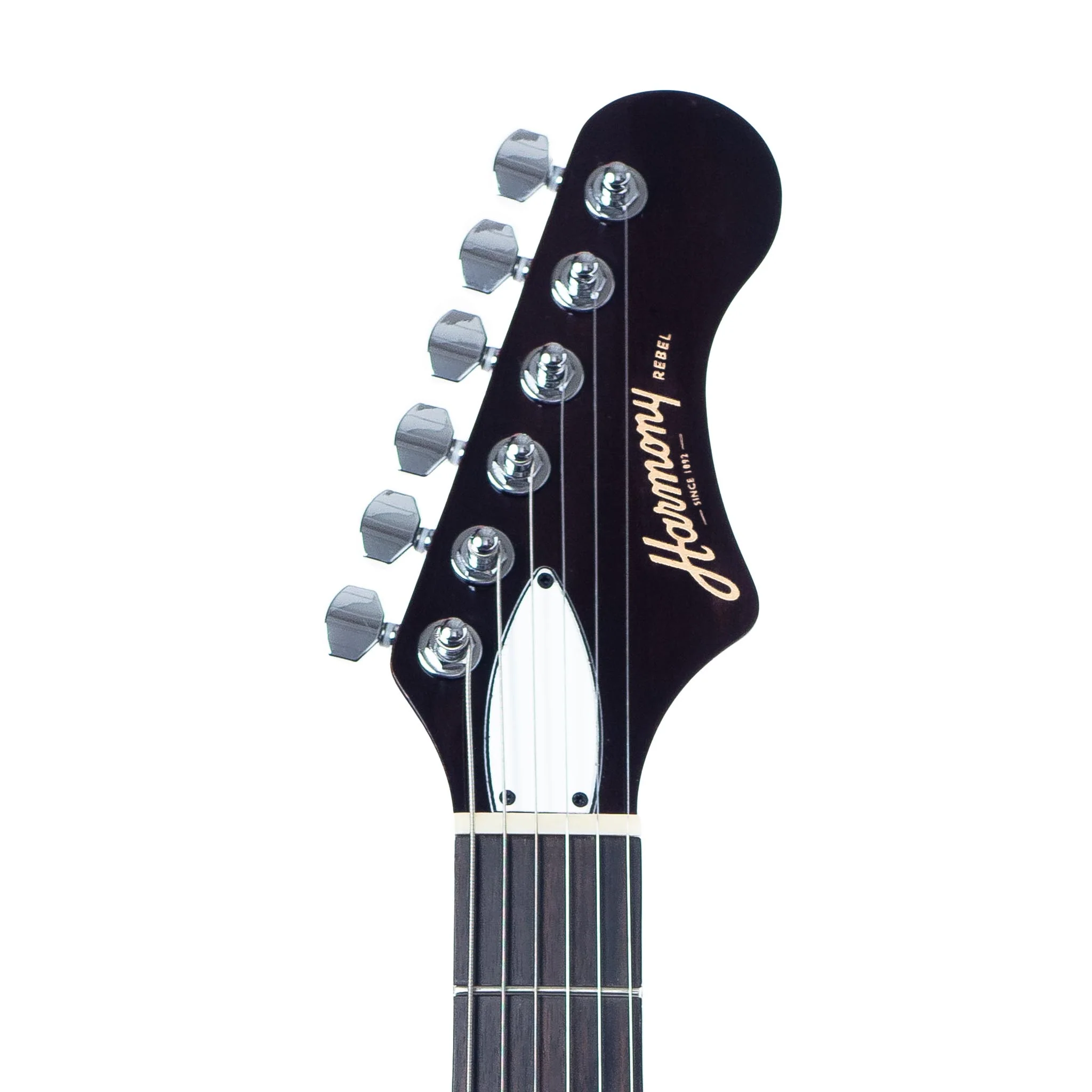 Harmony Standard Series Rebel Electric Guitar w/Case, RW FB, Champagne - Image 7