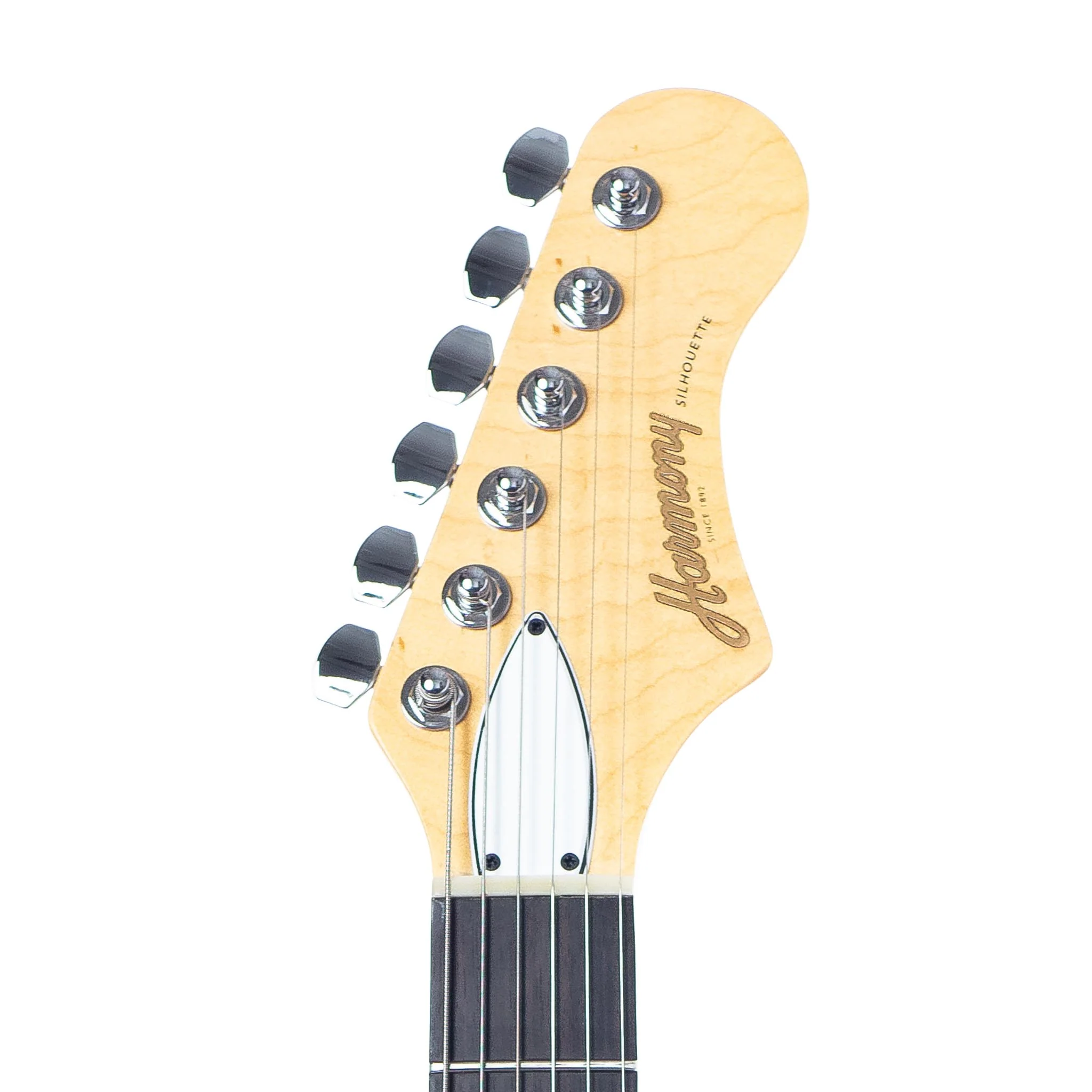 Harmony Standard Series Silhouette Electric Guitar w/Case, RW FB, Champagne - Image 6