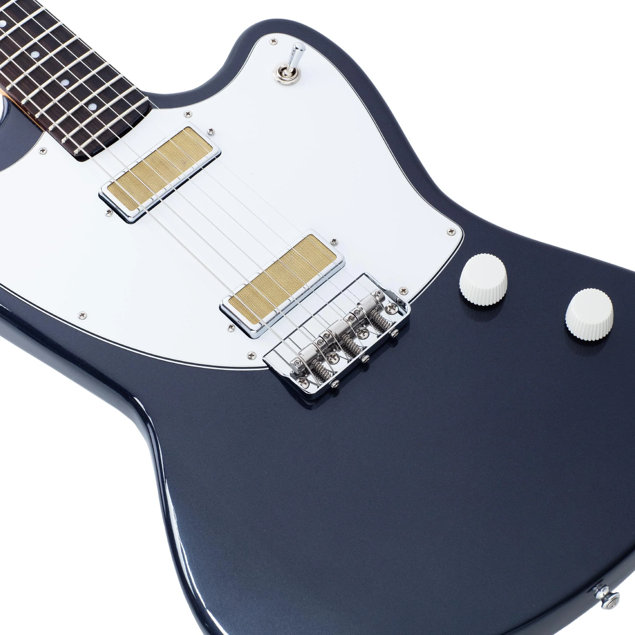 Harmony Standard Series Silhouette Electric Guitar w/Case, RW FB, Slate - Image 3