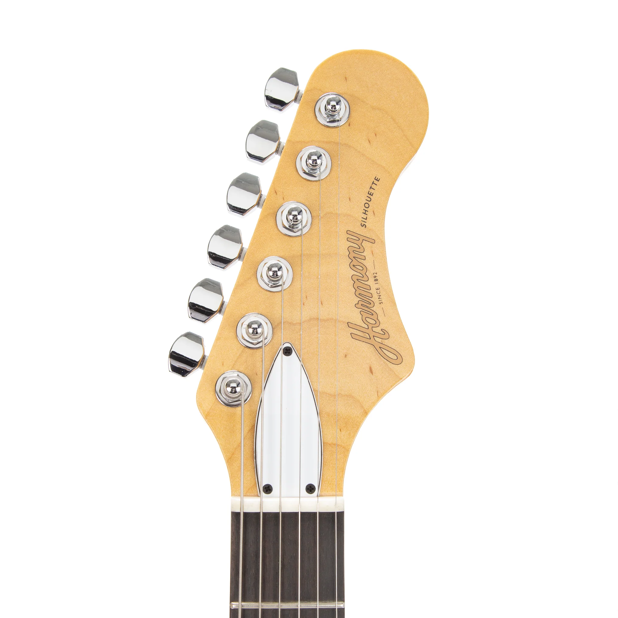 Harmony Standard Series Silhouette w/ Bigsby Electric Guitar w/Case, RW FB, Burgundy - Image 7