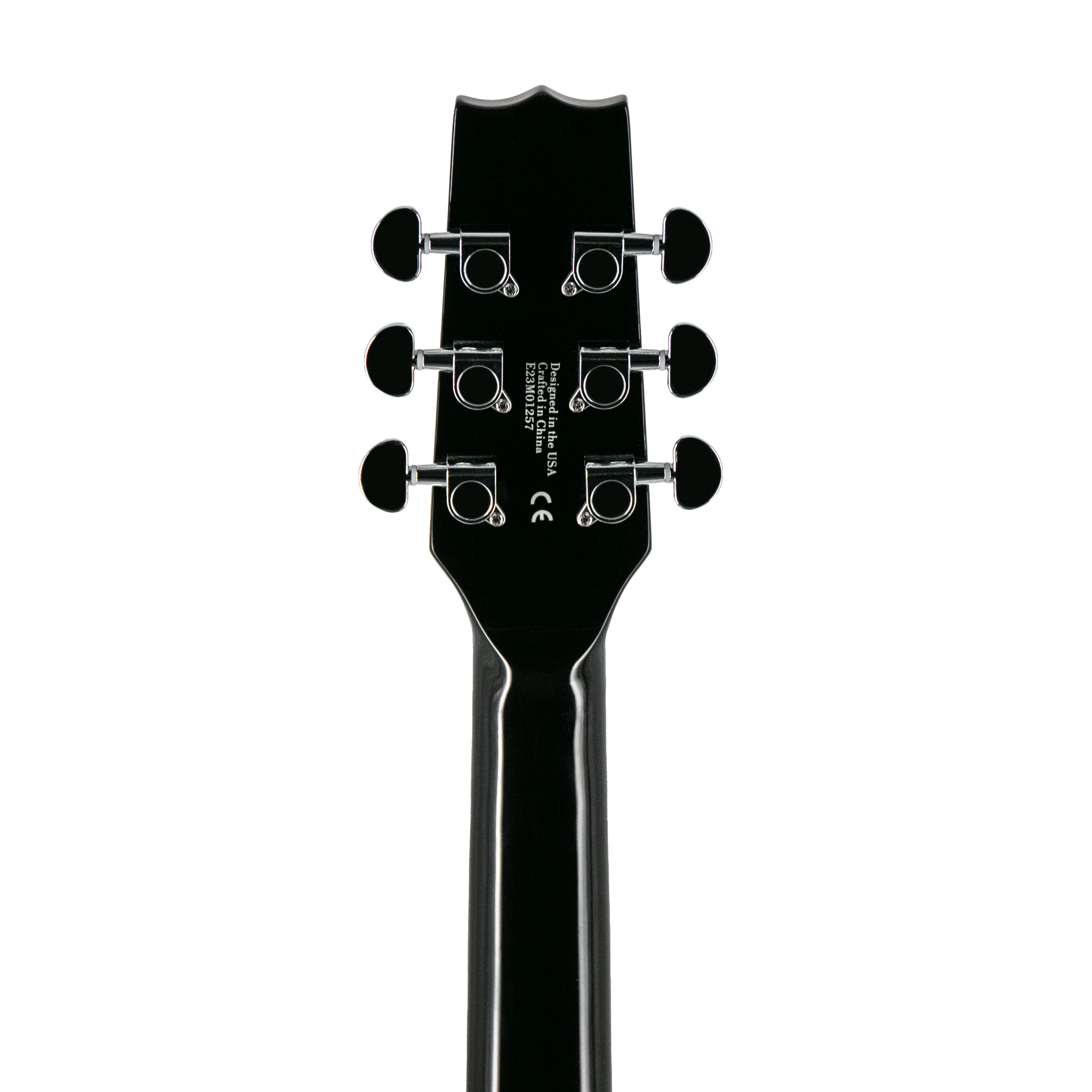 Heritage Ascent Collection H-137 Humbucker Electric Guitar, Black - Image 7