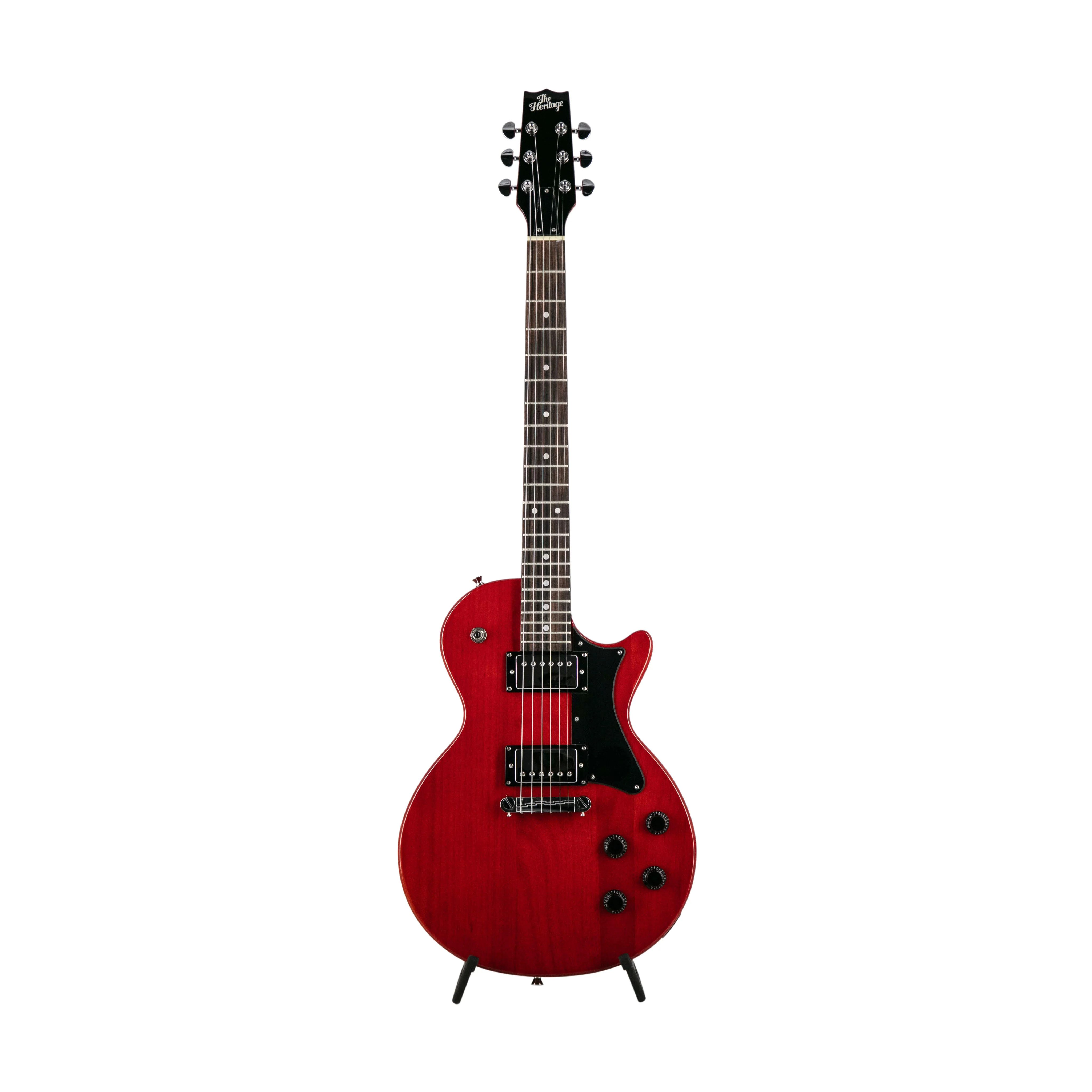 Heritage Ascent Collection H-137 Humbucker Electric Guitar Bundle, Vintage Cherry - Image 2