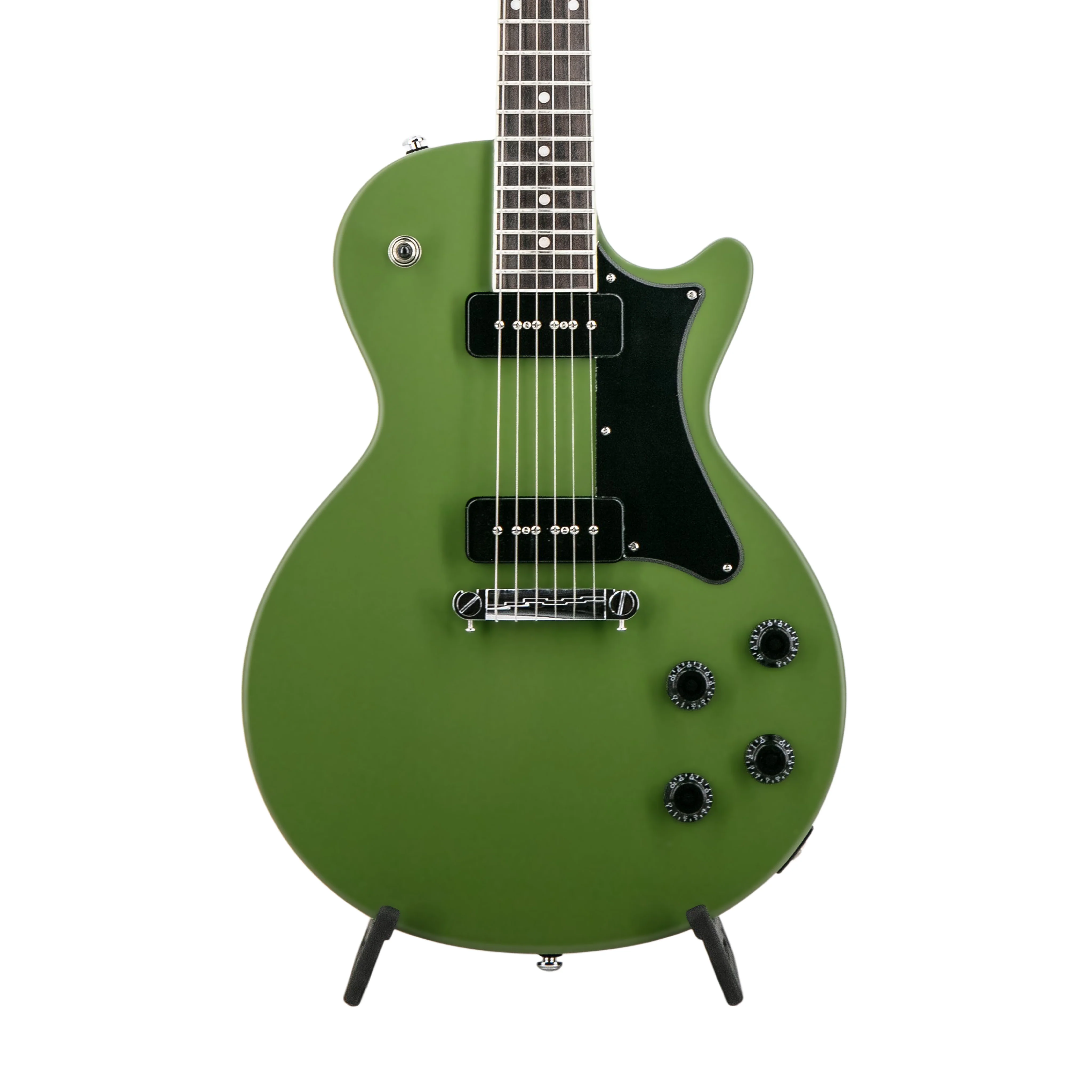 Heritage Ascent+ Collection H-137 Electric Guitar, Olive Drab - Image 3