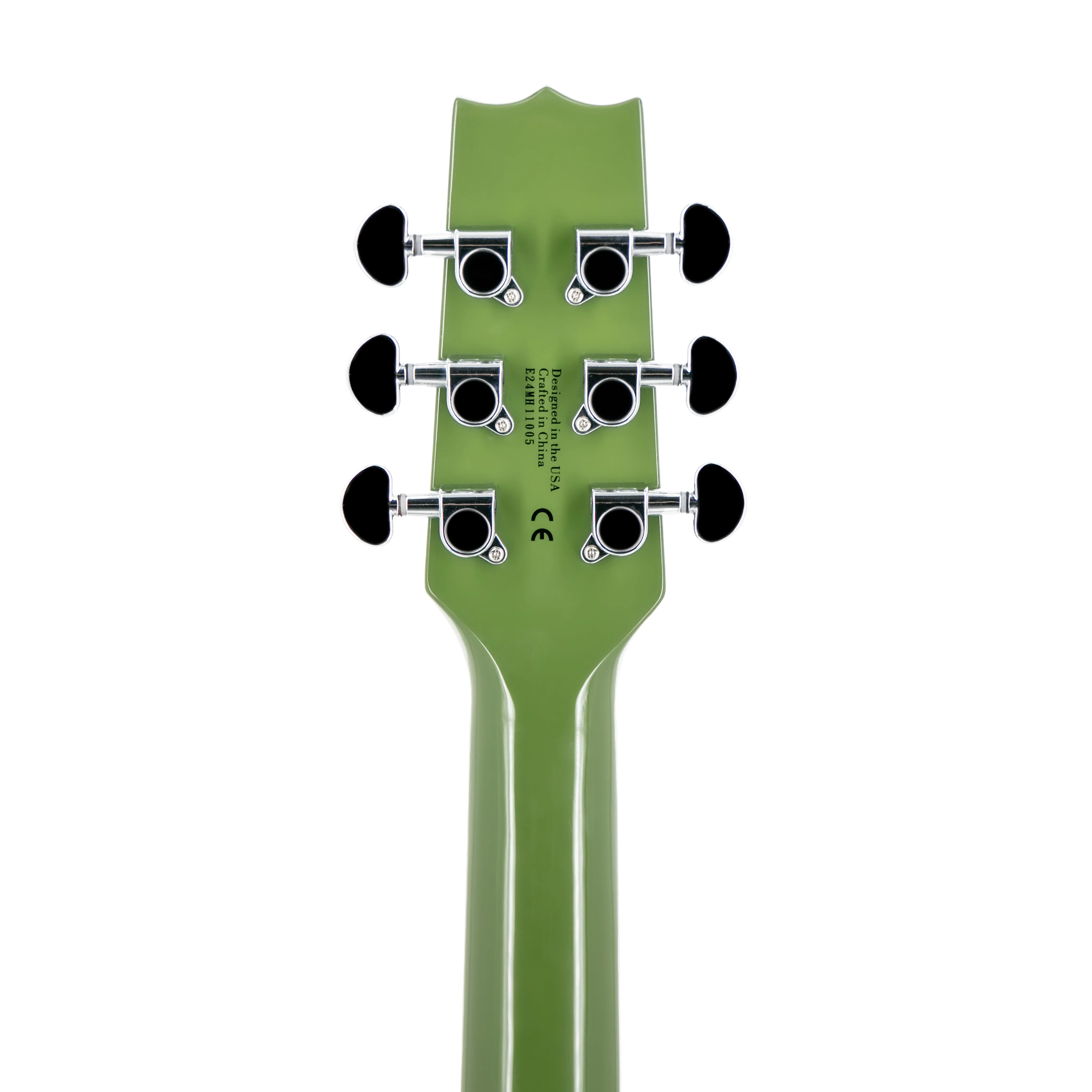 Heritage Ascent+ Collection H-137 Electric Guitar, Olive Drab - Image 8