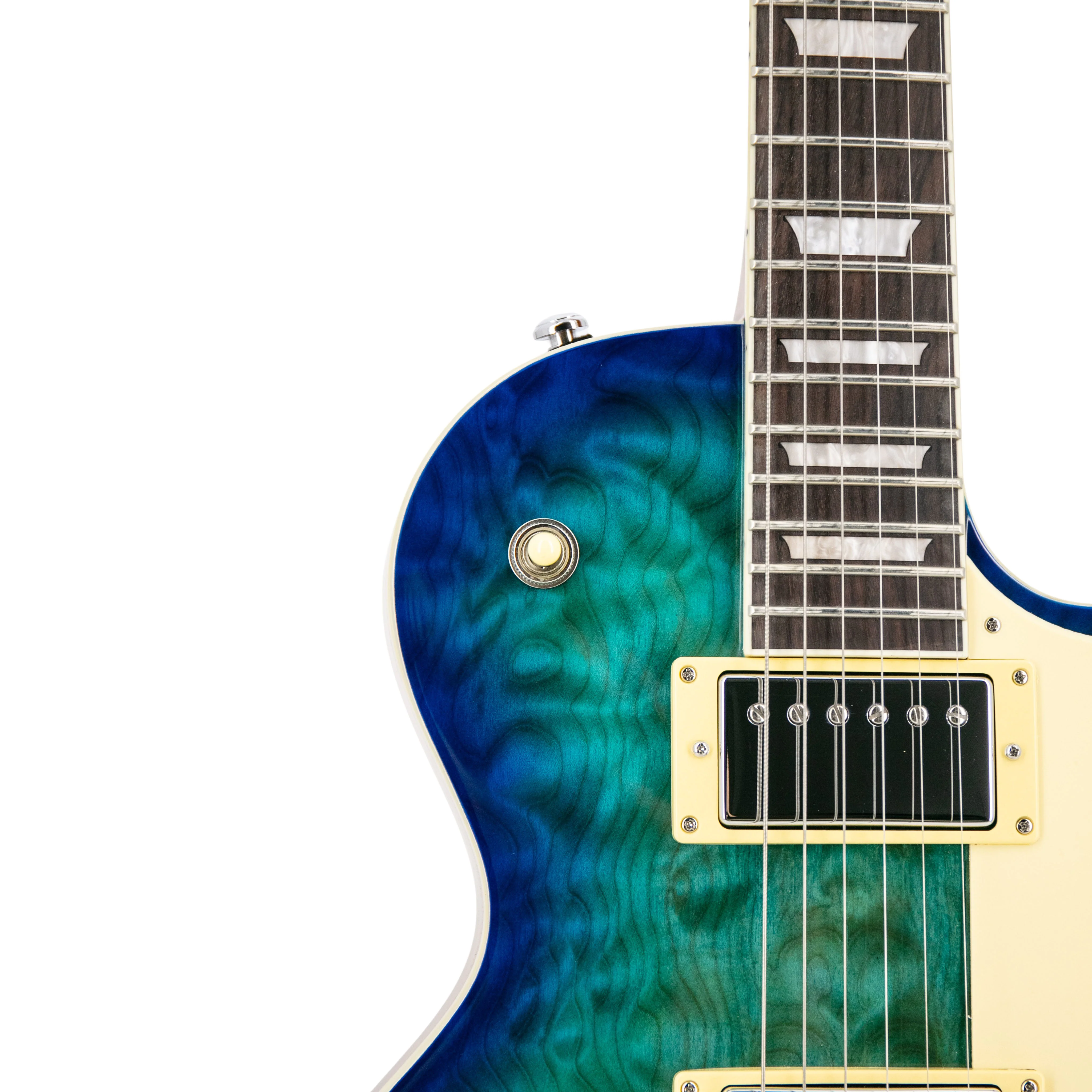 Heritage Ascent+ Collection H-150 Electric Guitar, Lake Blue Burst - Image 9