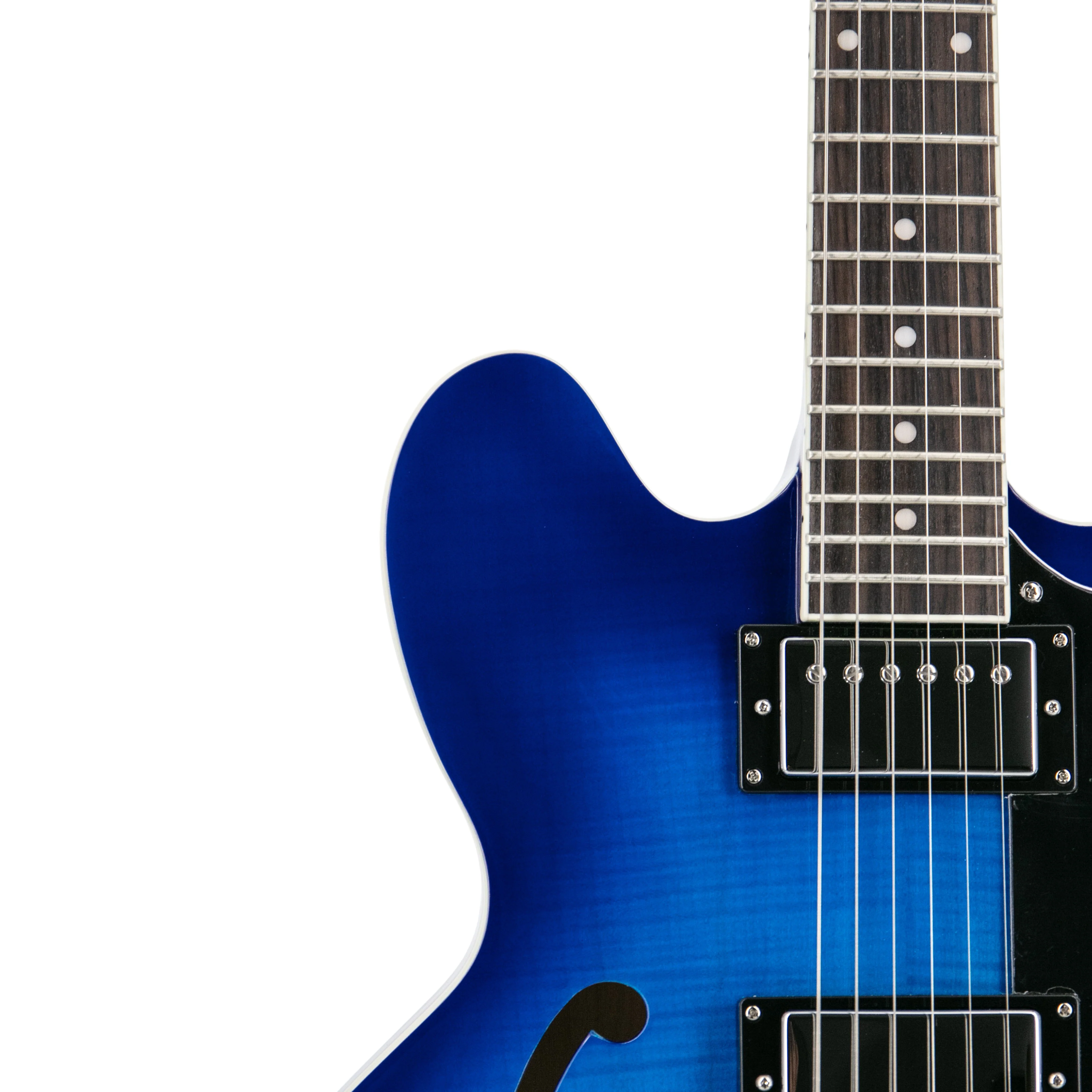 Heritage Ascent+ Collection H-535 Electric Guitar, Royal Blue Burst - Image 9