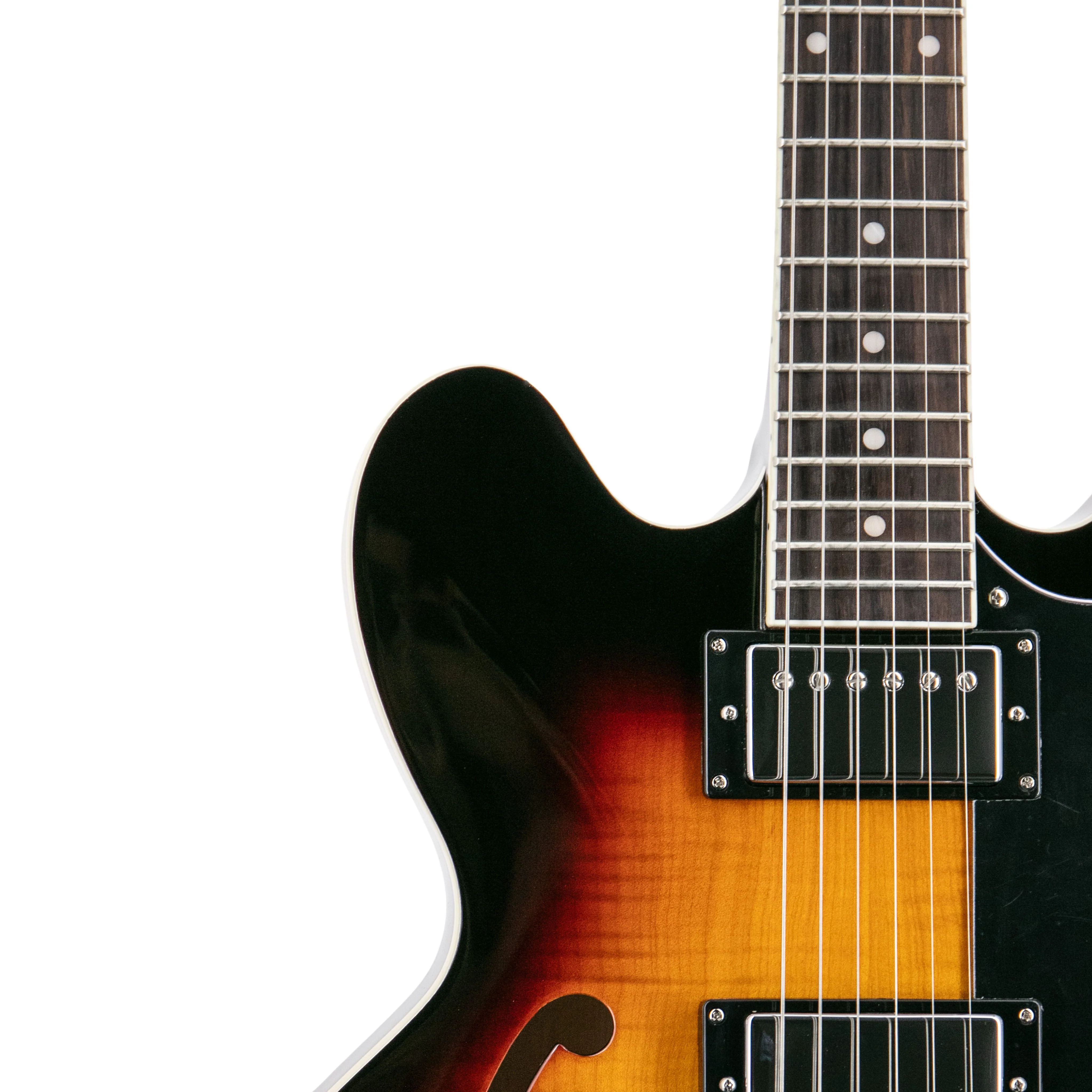 Heritage Ascent+ Collection H-535 Electric Guitar, Sunburst - Image 9