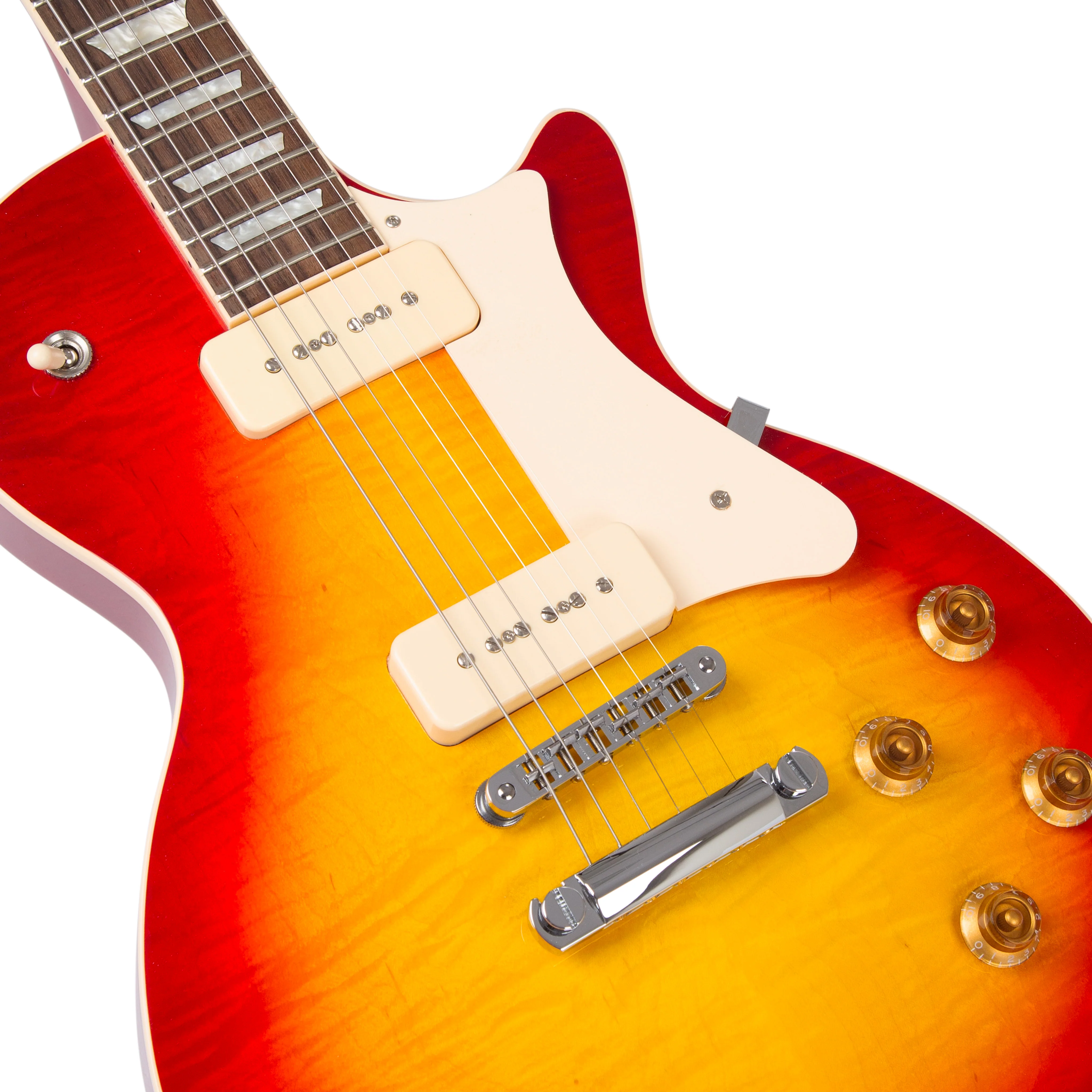 Heritage Standard Collection H-150 P90 Electric Guitar with Case, Vintage Cherry Sunburst - Image 3