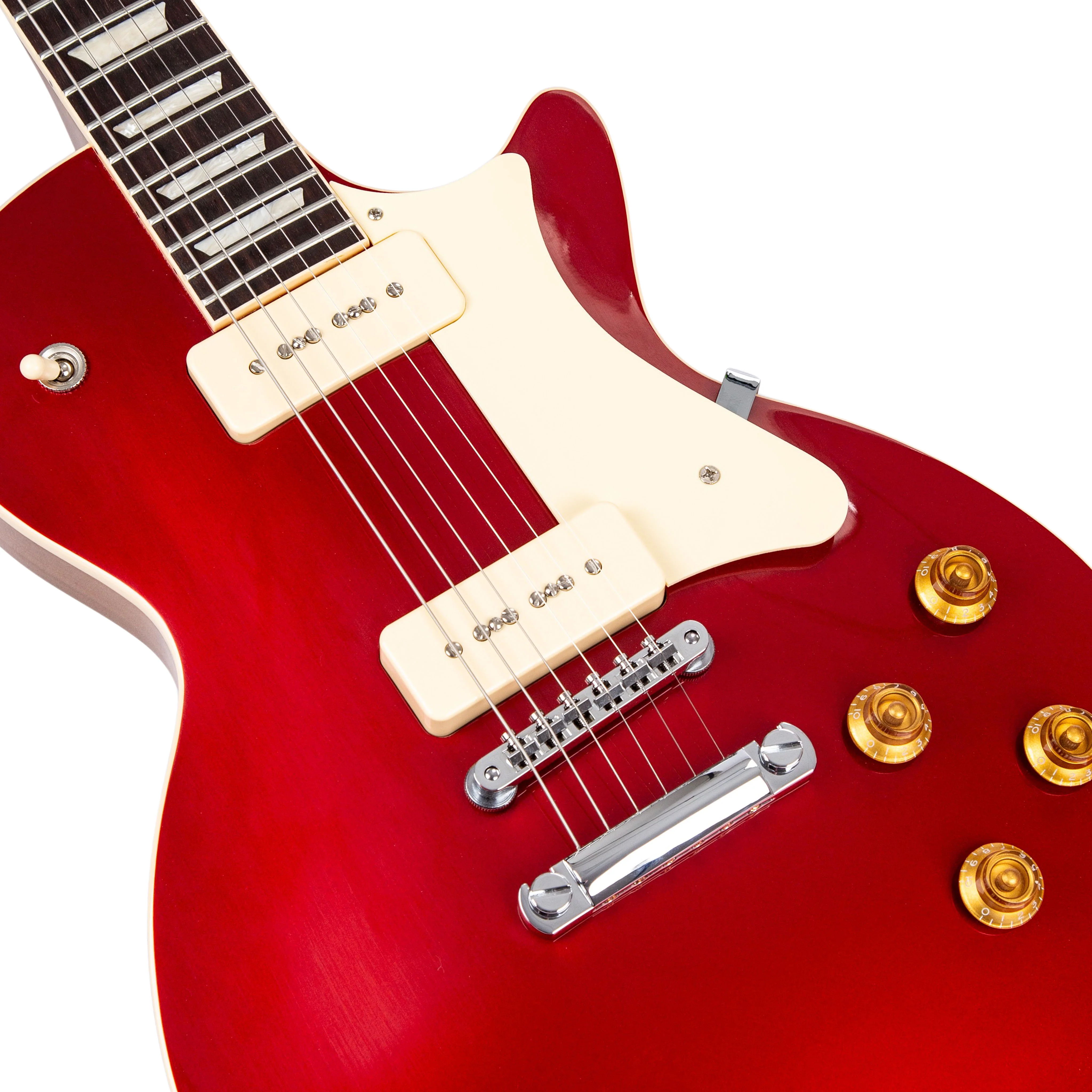 Heritage Standard II Collection H-150 P90 Electric Guitar with Case, Cherry - Image 3