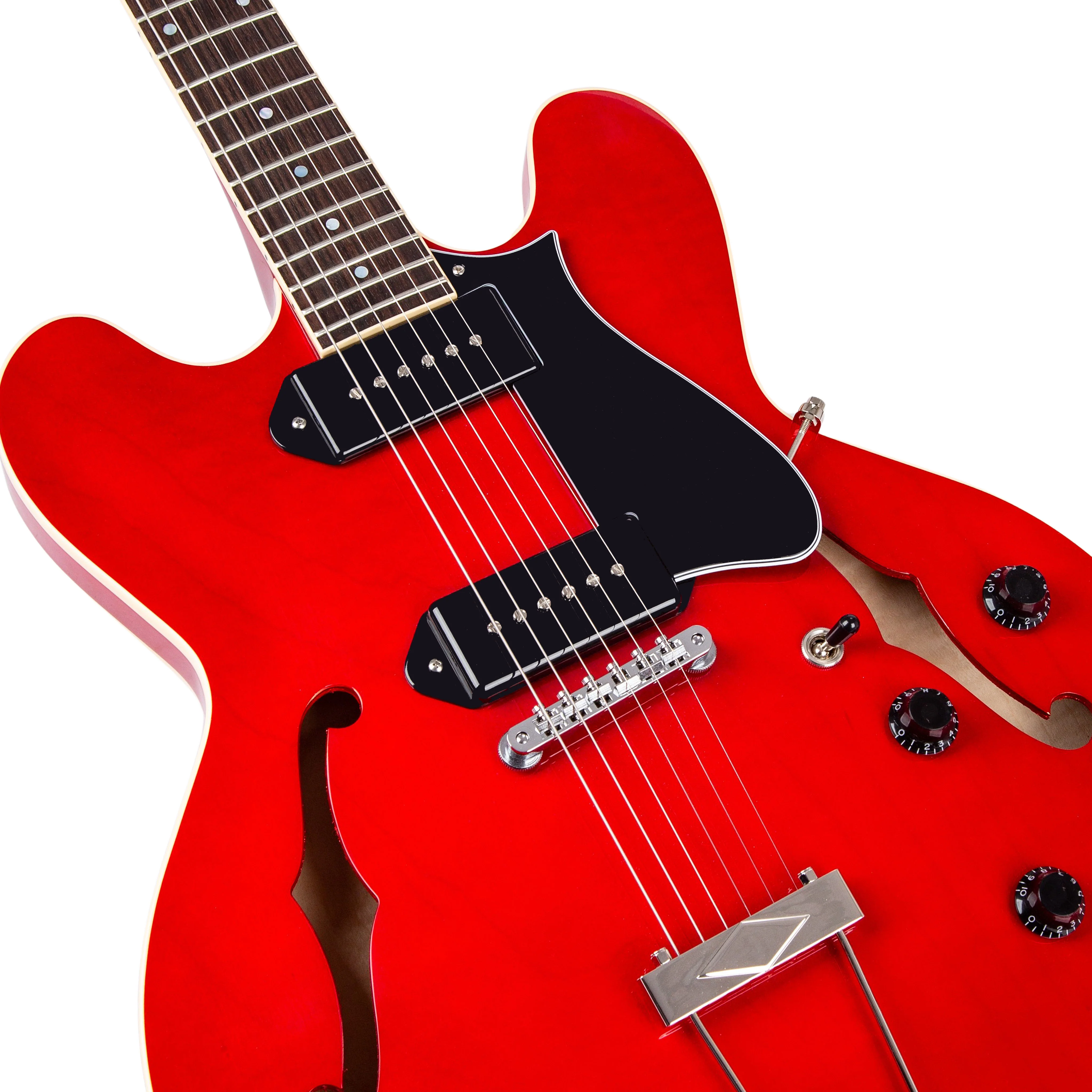 Heritage Standard II Collection H-530 Electric Guitar with Case, Trans Cherry - Image 3