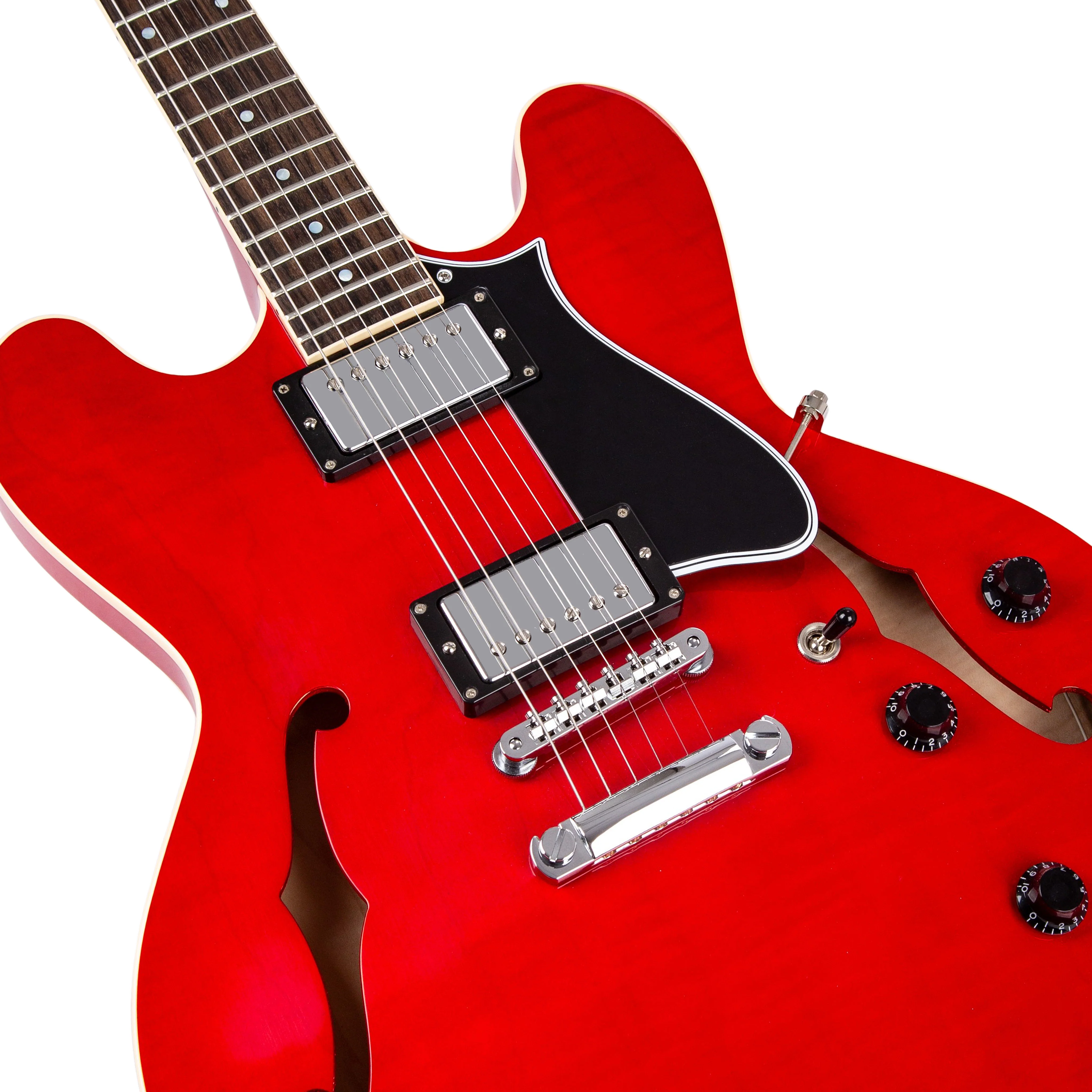 Heritage Standard II Collection H-535 Electric Guitar with Case, Trans Cherry - Image 3