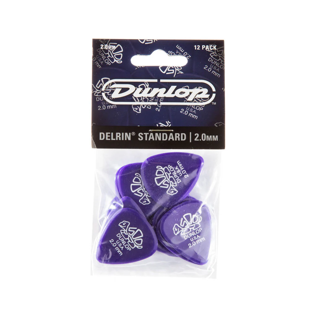 Jim Dunlop 41 Delrin 500 Pick, 2.00mm, 12-Pack - Image 4