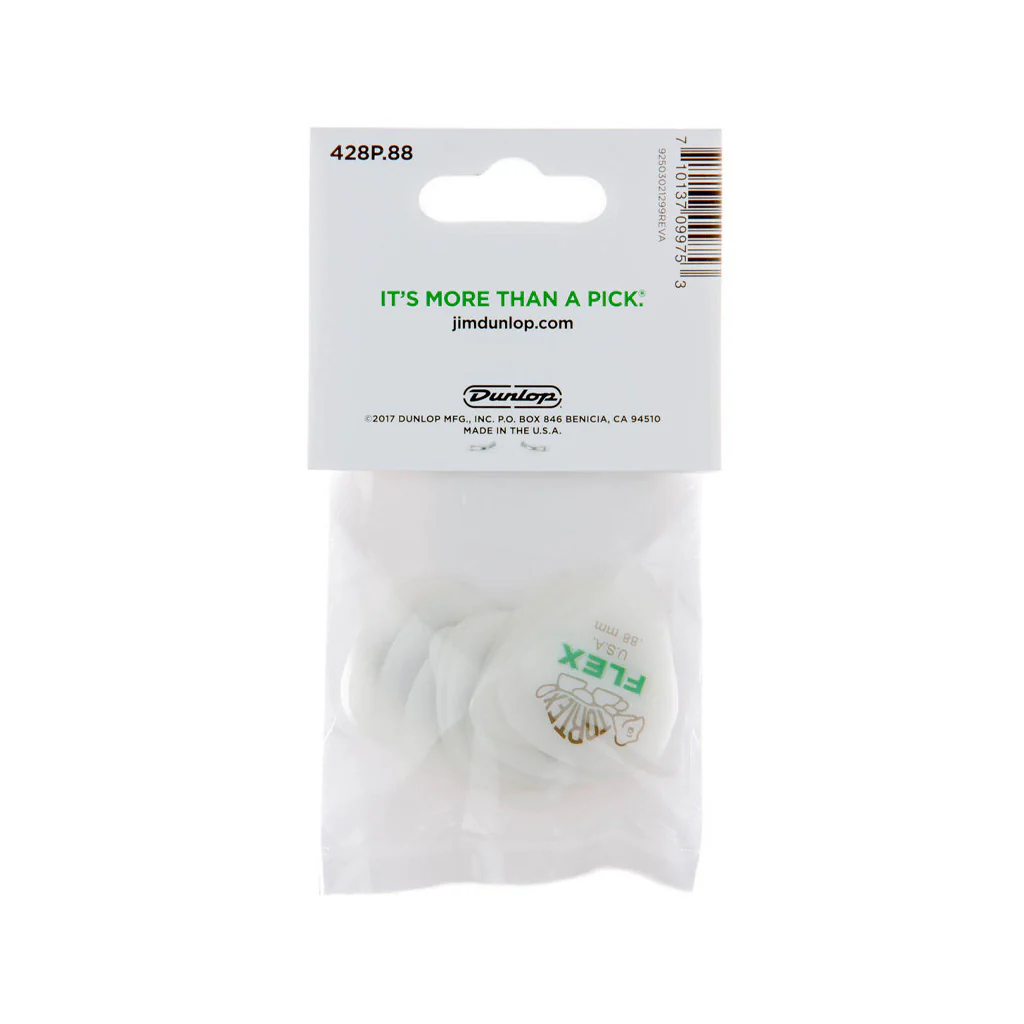 Jim Dunlop 428 Tortex Flex Standard Pick, .88mm, 12-Pack - Image 4