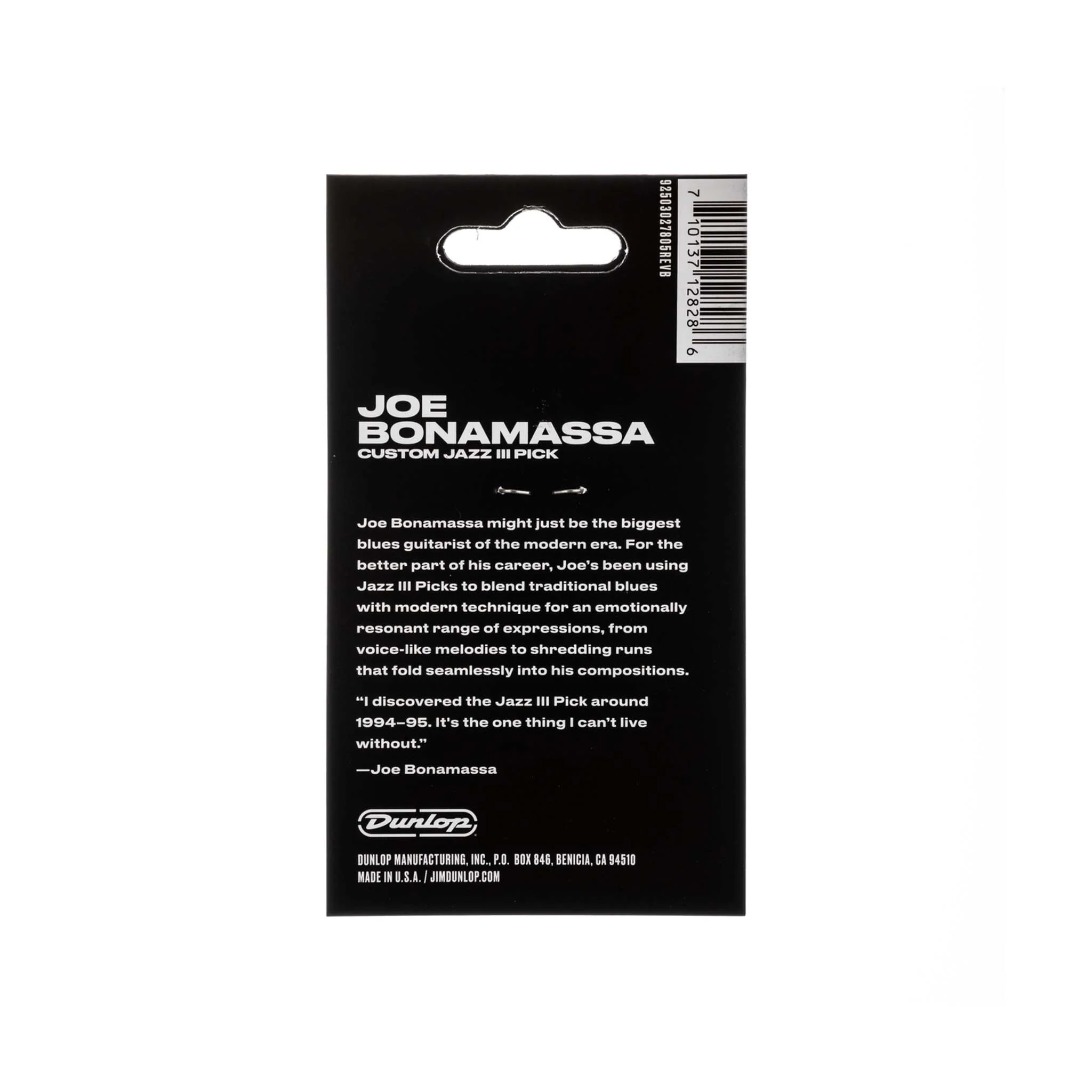 Jim Dunlop 47PJB3NG Joe Bonamassa Custom Jazz III Guitar Pick, Pack of 6 - Image 5