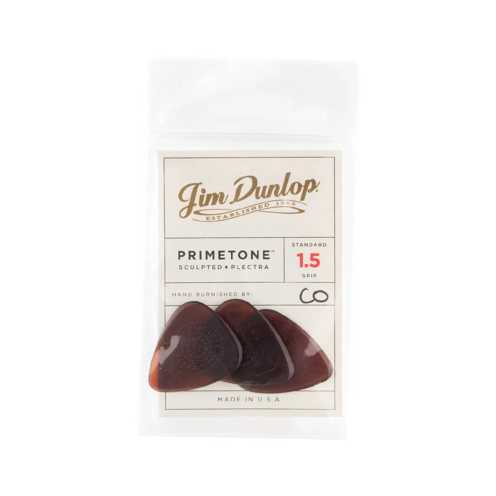 Jim Dunlop 510 Primetone Standard Grip Pick, 1.5mm, 3-Pack