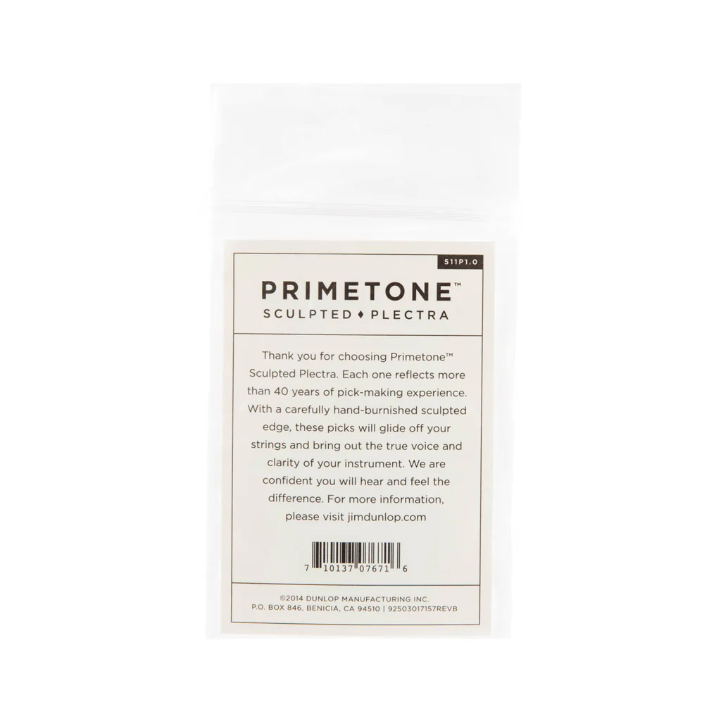 Jim Dunlop 511 Primetone Standard Smooth Pick, 1.0mm, 3-Pack - Image 2