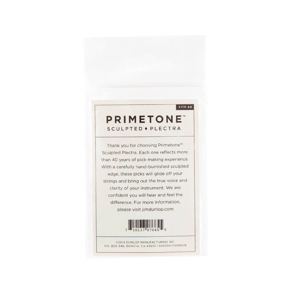 Jim Dunlop 511 Primetone Standard Smooth Pick, .88mm, 3-Pack - Image 2