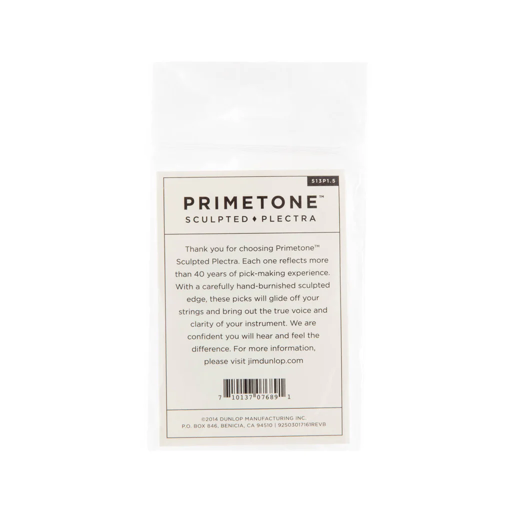Jim Dunlop 513 Primetone Triangle Smooth Pick, 1.5mm, 3-Pack - Image 2