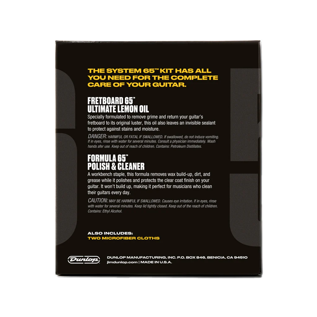 Jim Dunlop 6503 System 65 Body & Fingerboard Cleaning Kit - Image 3