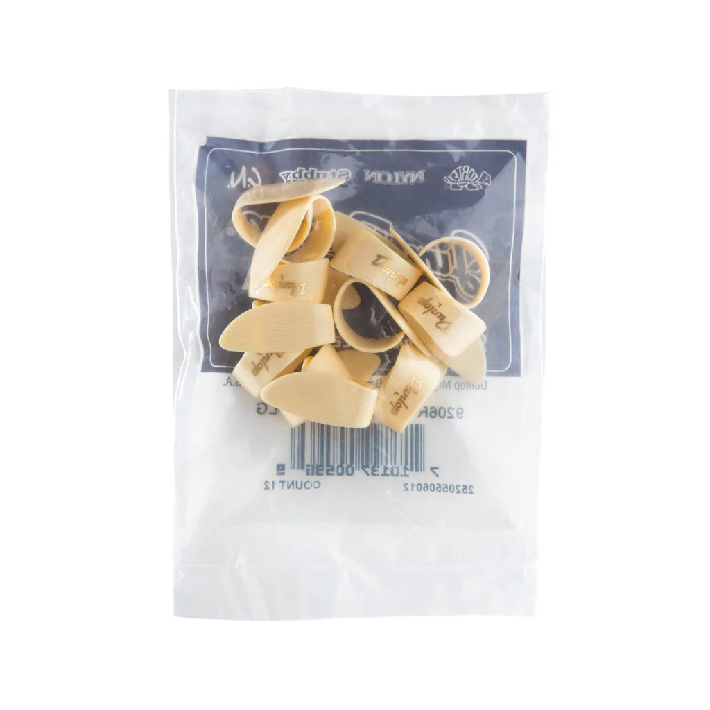 Jim Dunlop 9206 Dunlop Heavies Ivoroid Thumbpicks, Large, 12-Pack