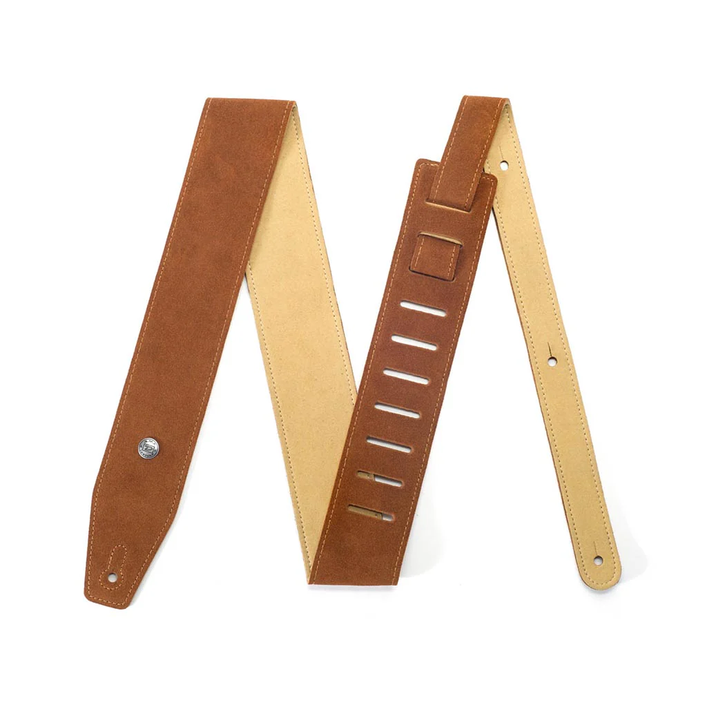 Jim Dunlop BMF-S03 Suede Guitar Strap, Oak - Image 2