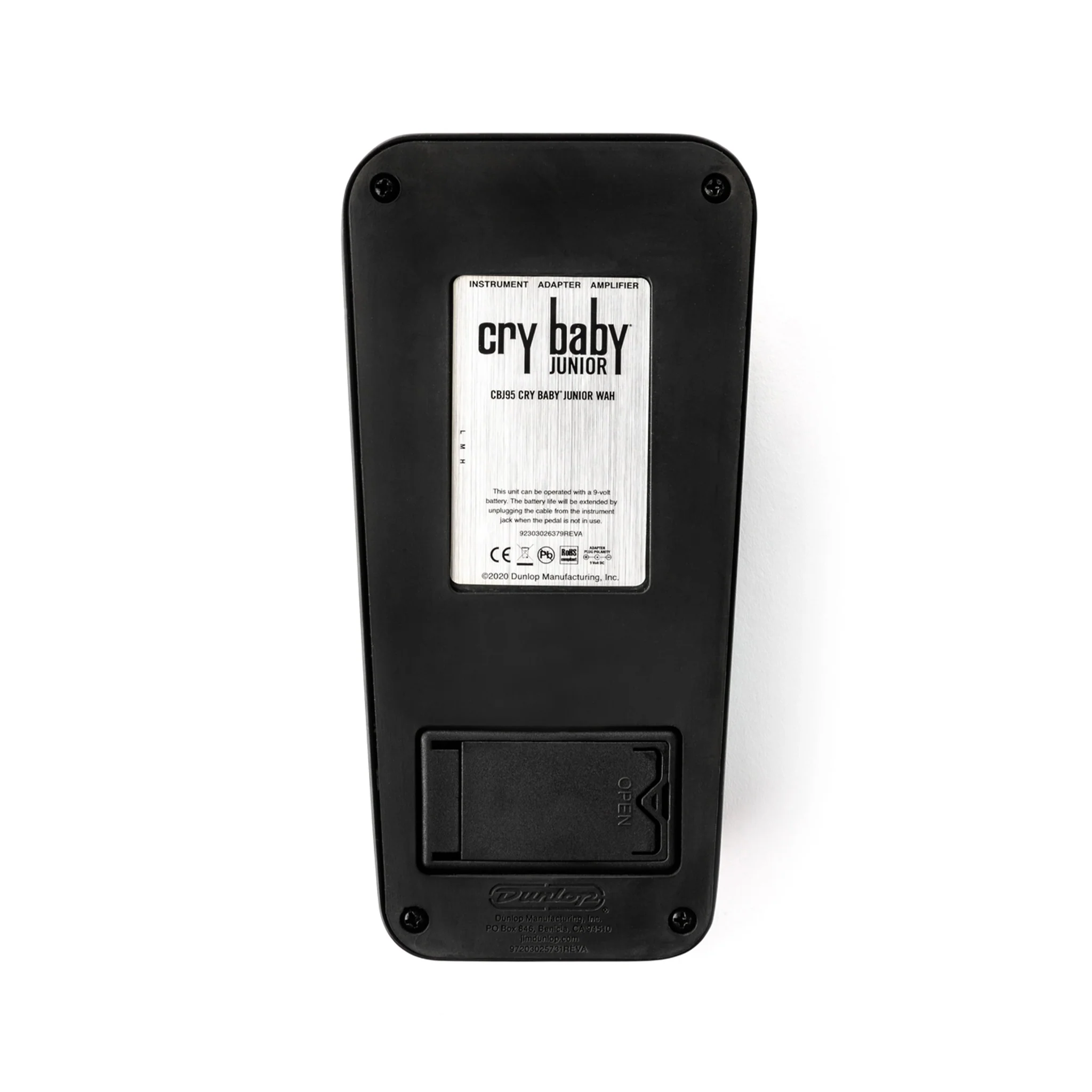 Jim Dunlop CBJ95SW Special Edition Cry Baby Junior Wah Guitar Effects Pedal, White - Image 6