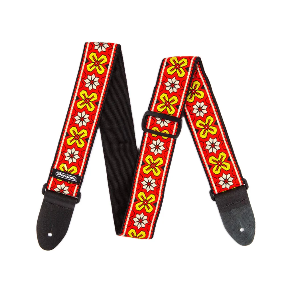 Jim Dunlop D6703RD Jacquard Weave Guitar Strap, Avalon Red