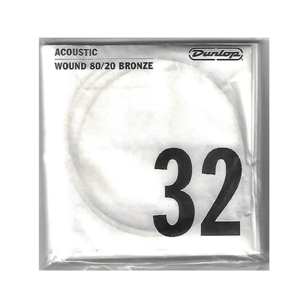 Jim Dunlop DAB32 80/20 Bronze Acoustic Guitar String, .032