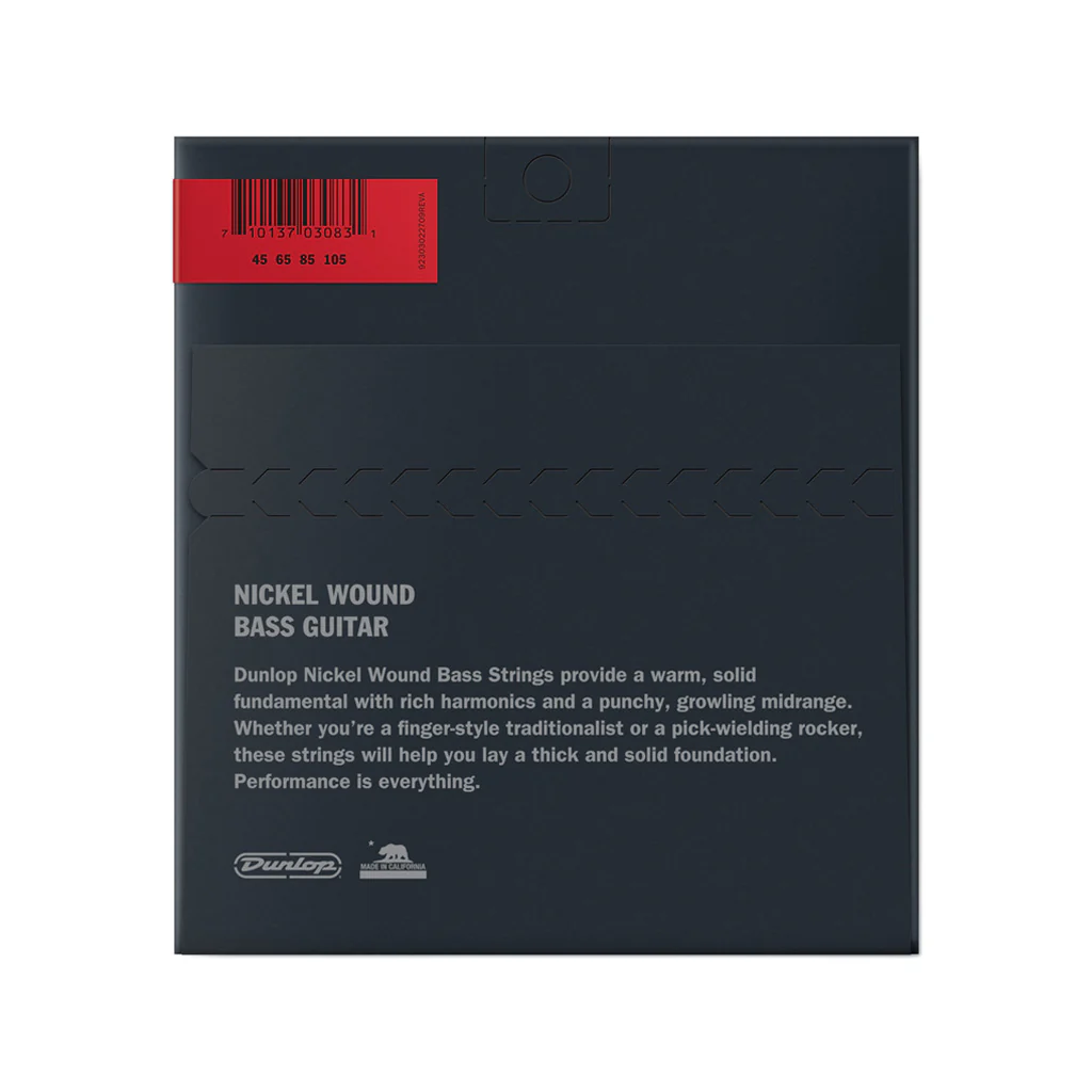 Jim Dunlop DBN45105 Nickel Wound Bass 4-String Set, 45-105 - Image 2