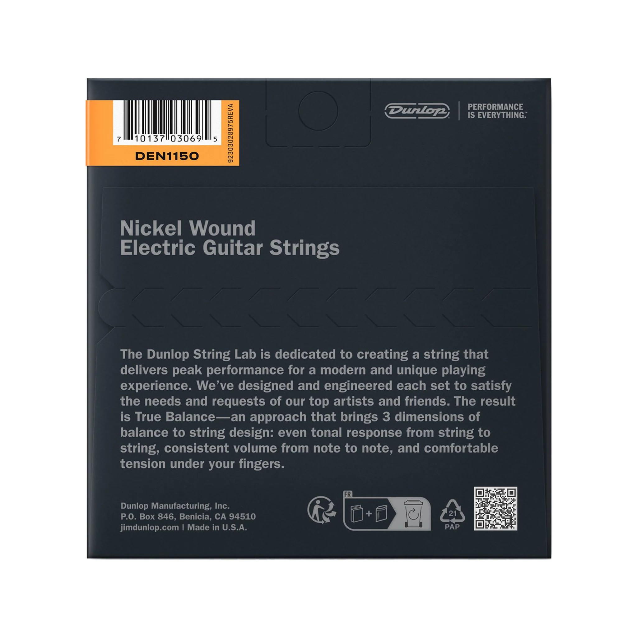 Jim Dunlop DEN1150 Nickel-plated Steel Electric Guitar Strings, Medium Top/Heavy Bottom, 11-50 - Image 2