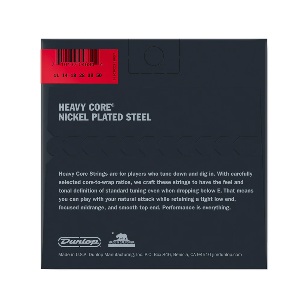 Jim Dunlop DHCN1150 Heavy Core Electric Guitar Strings, 11-50 - Image 2