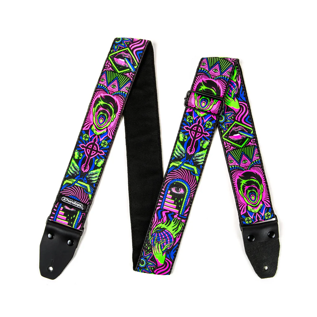 Jim Dunlop ILD01 I Love Dust Headspace Guitar Strap, Green