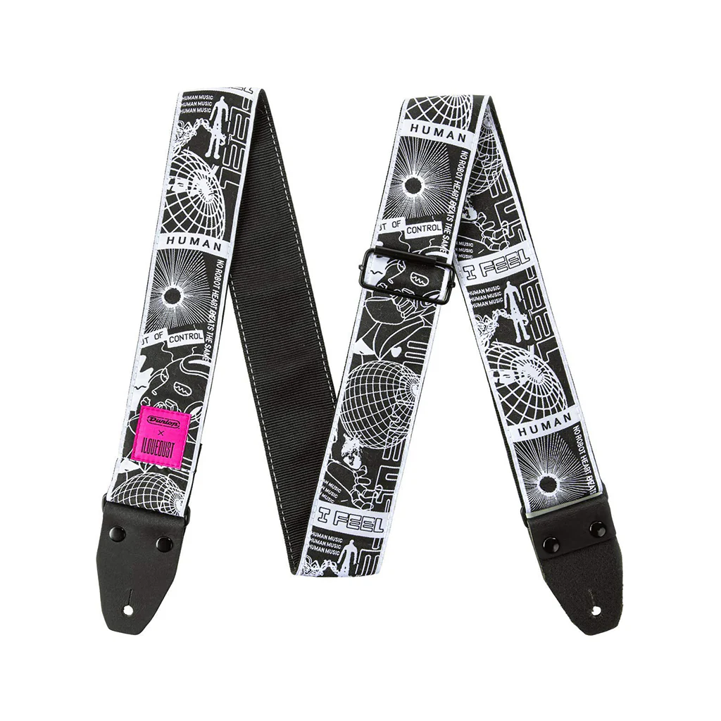 Jim Dunlop ILD11 I Love Dust Robot Heart Guitar Strap