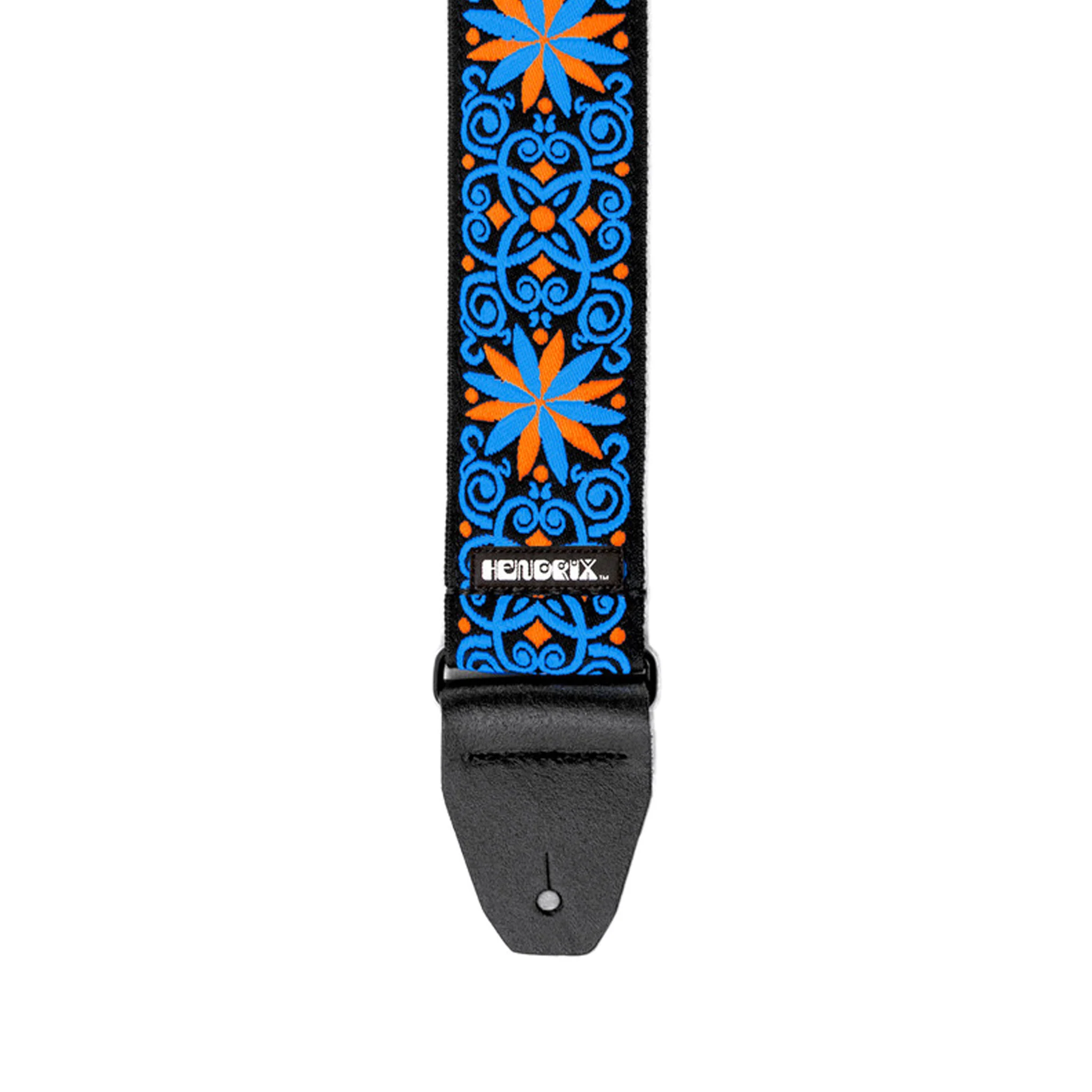 Jim Dunlop JH25 Jimi Hendrix Blacklight Fillmore Blue Guitar Strap - Image 2