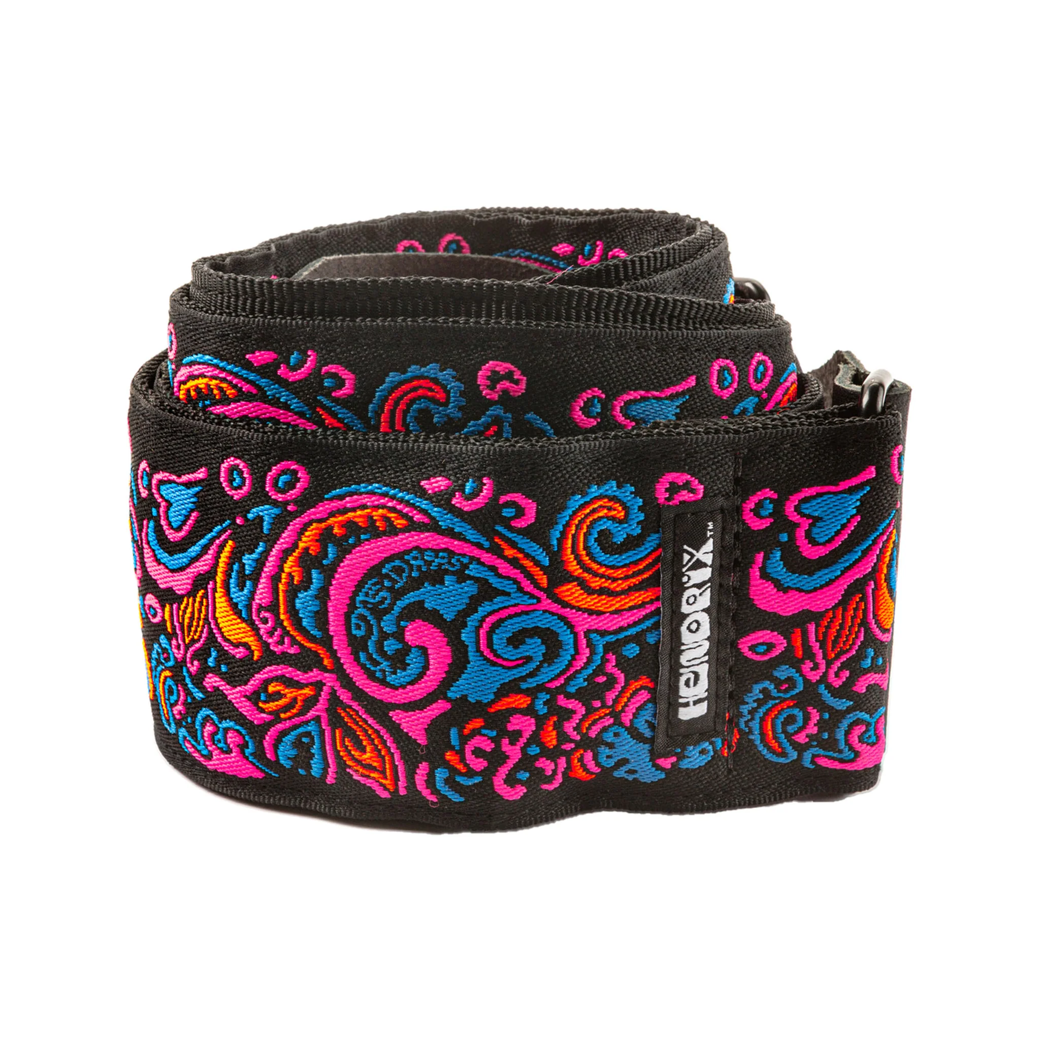Jim Dunlop JH28 Jimi Hendrix Blacklight Love Drops Pink Guitar Strap - Image 3