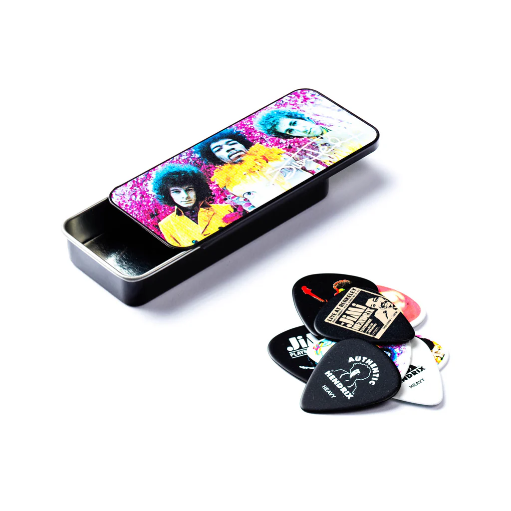 Jim Dunlop JHPT01M Jimi Hendrix Are you Experienced Pick Tin, Medium
