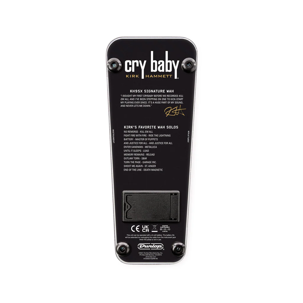 Jim Dunlop KH95X Kirk Hammett Collection Cry Baby Wah Guitar Effects Pedal - Image 6