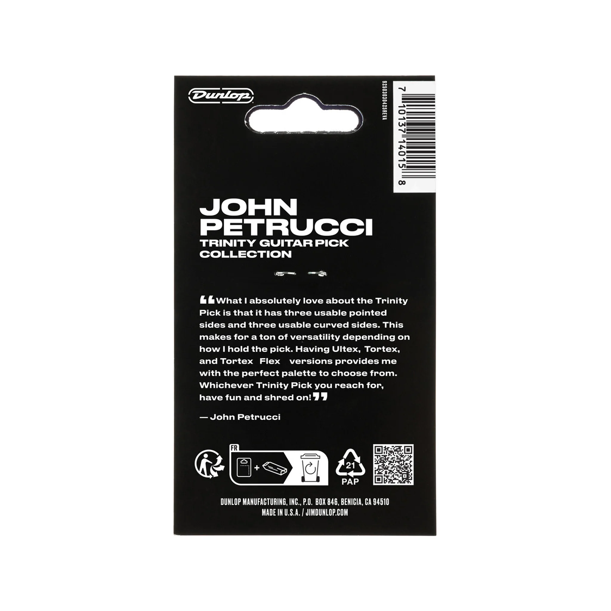 Jim Dunlop PVP124 John Petrucci Trinity Guitar Picks Collection, 6-Pack - Image 3
